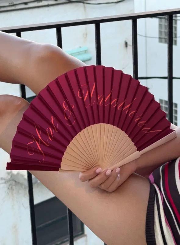 Hot & Unbothered Fan Pink made by Princess Polly