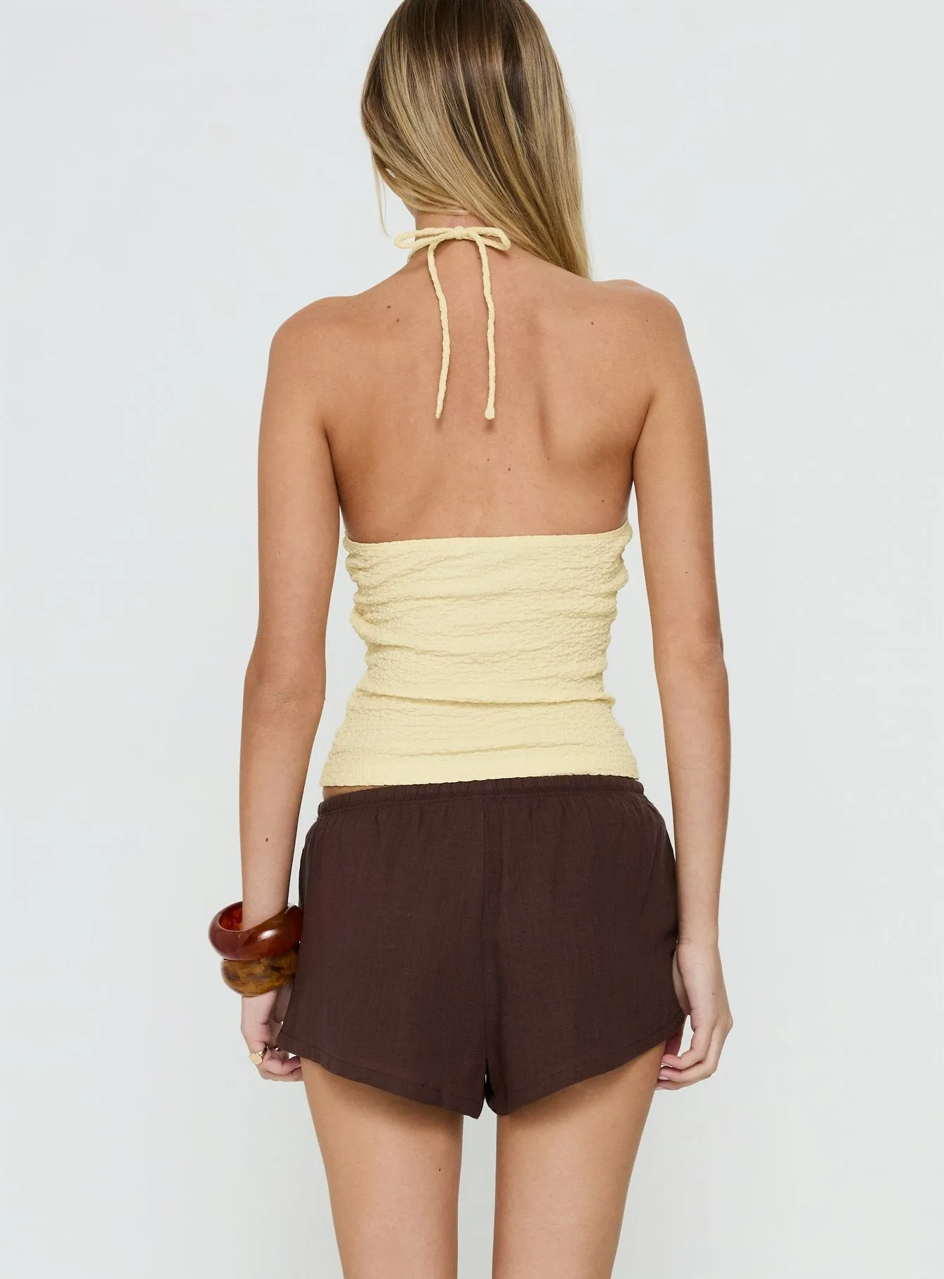 Makeli Micro Beach Short Chocolate sold by Princess Polly product image thumbnail 4