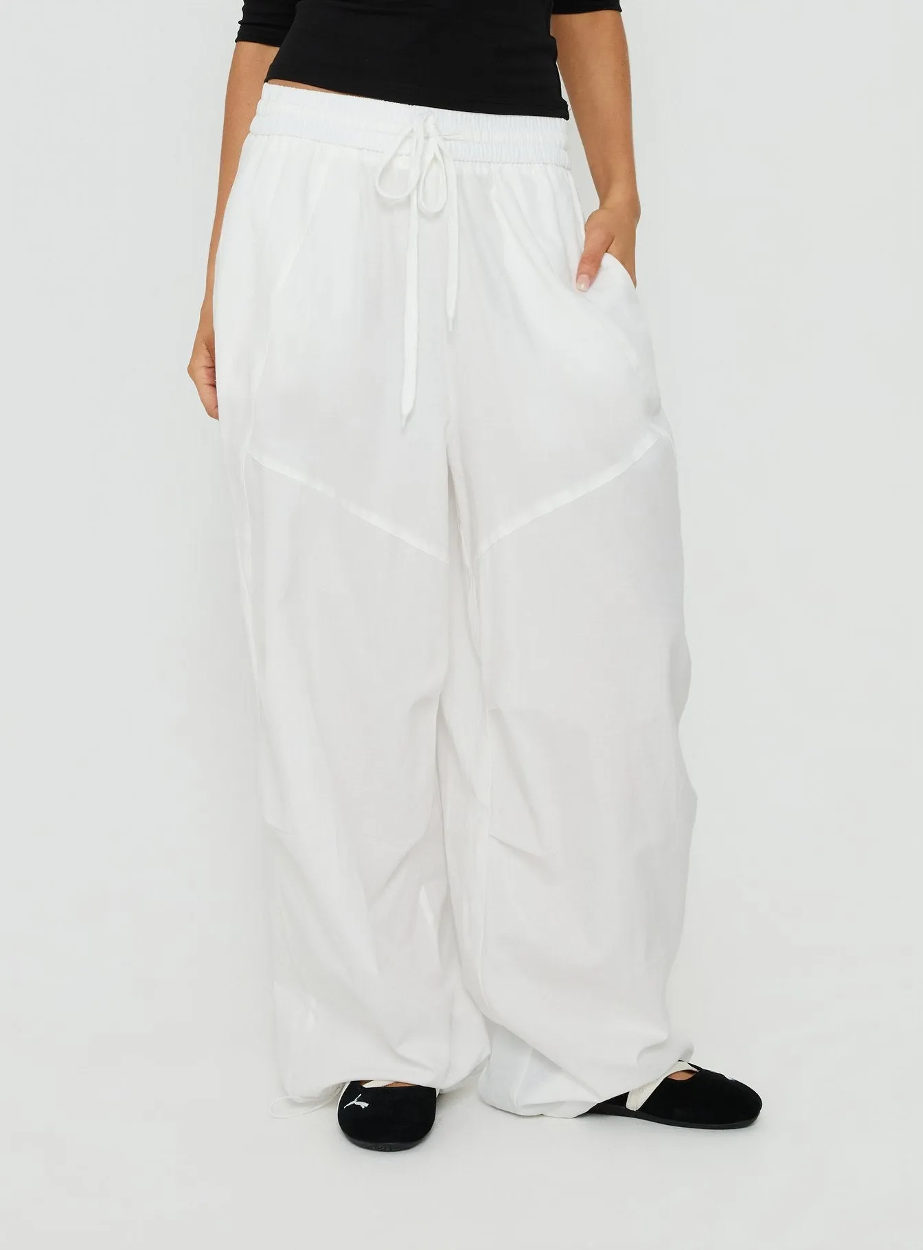Mankind Baggy Cargo Pants White sold by Princess Polly product image thumbnail 2