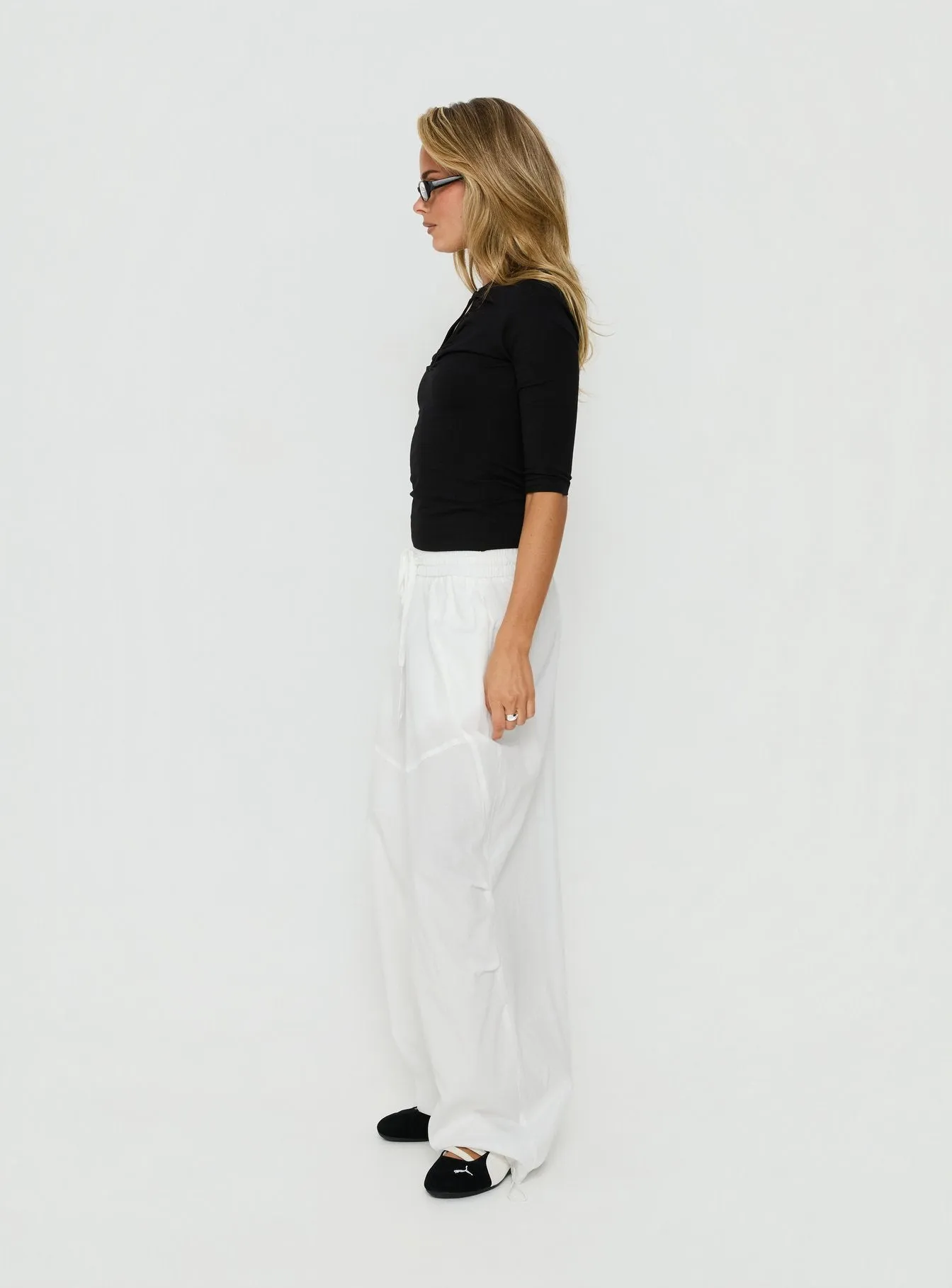 Mankind Baggy Cargo Pants White sold by Princess Polly product image thumbnail 4