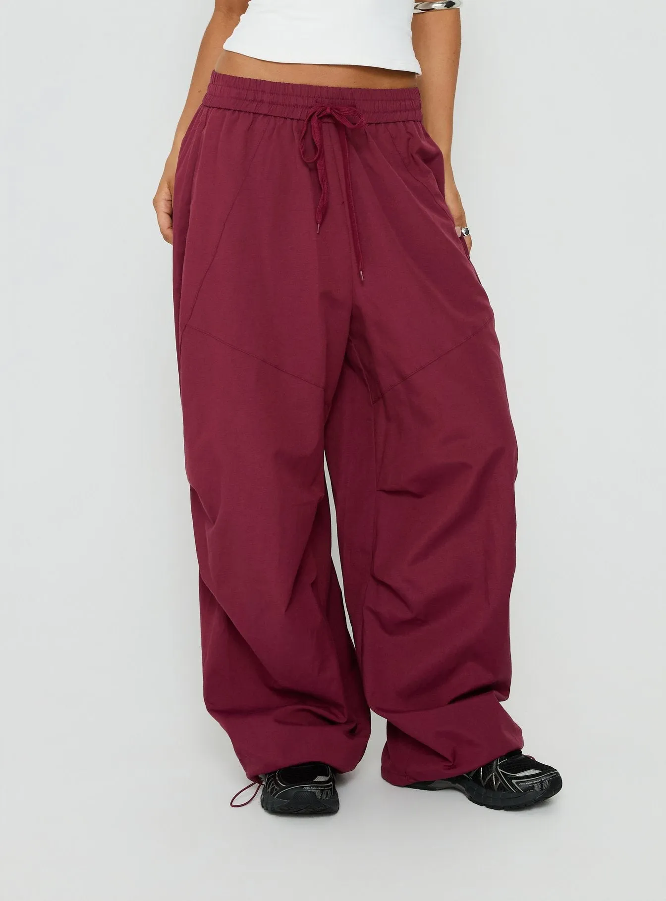 Mankind Baggy Cargo Pants Red sold by Princess Polly product image thumbnail 2