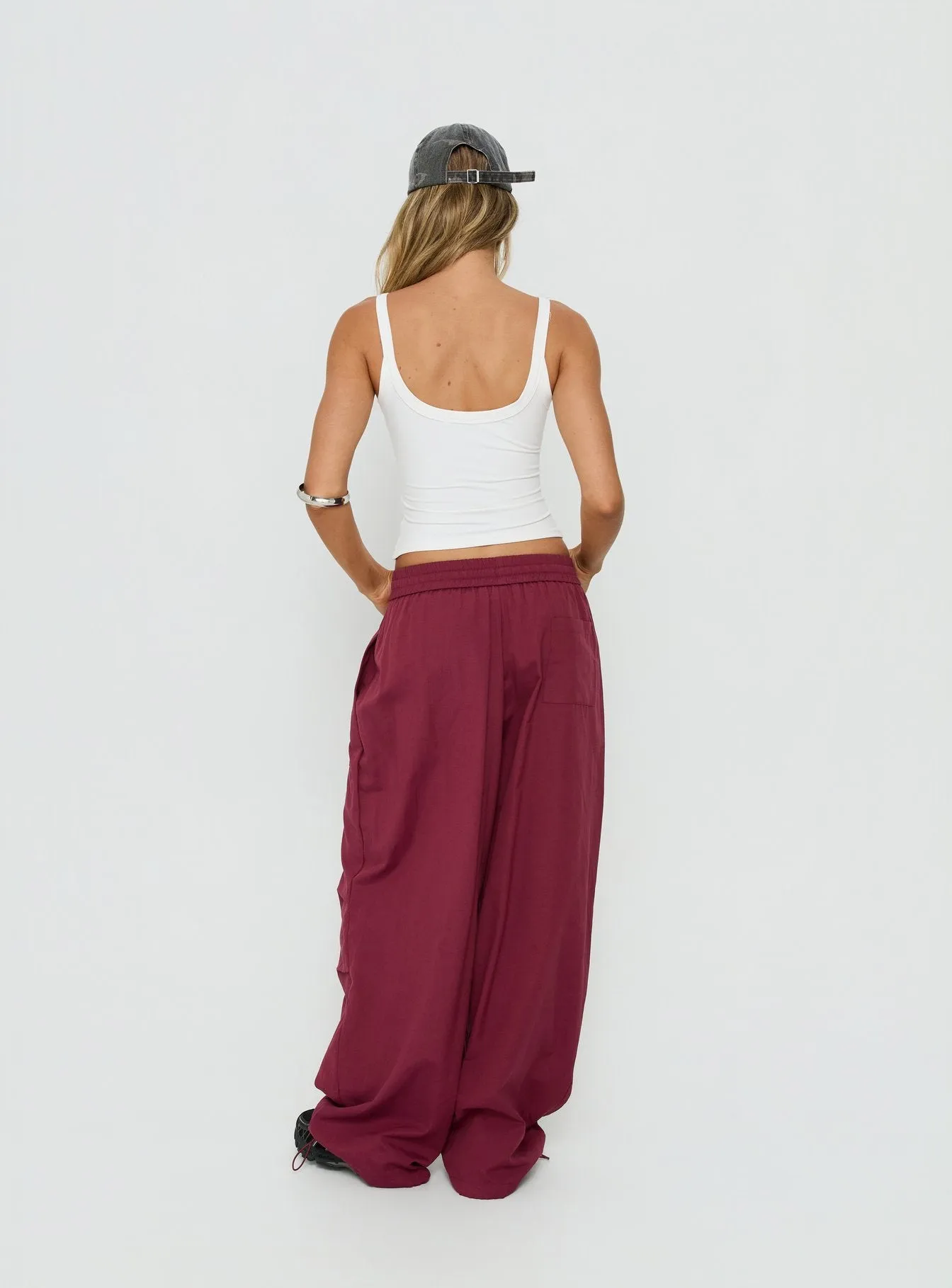 Mankind Baggy Cargo Pants Red sold by Princess Polly product image thumbnail 5