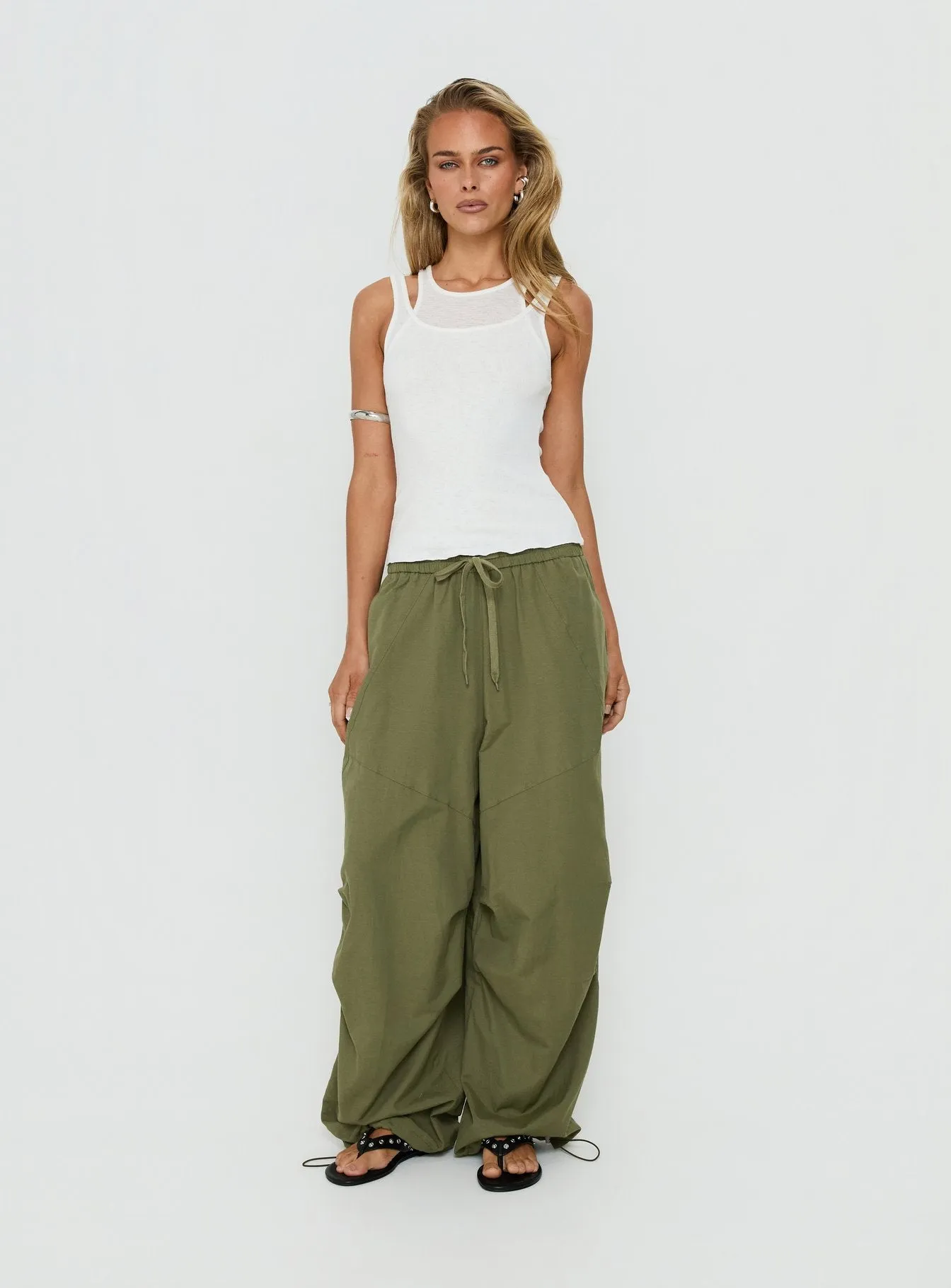 Mankind Baggy Cargo Pants Olive sold by Princess Polly product image thumbnail 3
