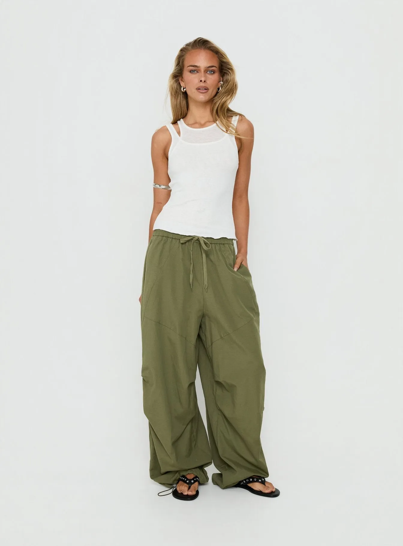Mankind Baggy Cargo Pants Olive sold by Princess Polly product image thumbnail 2