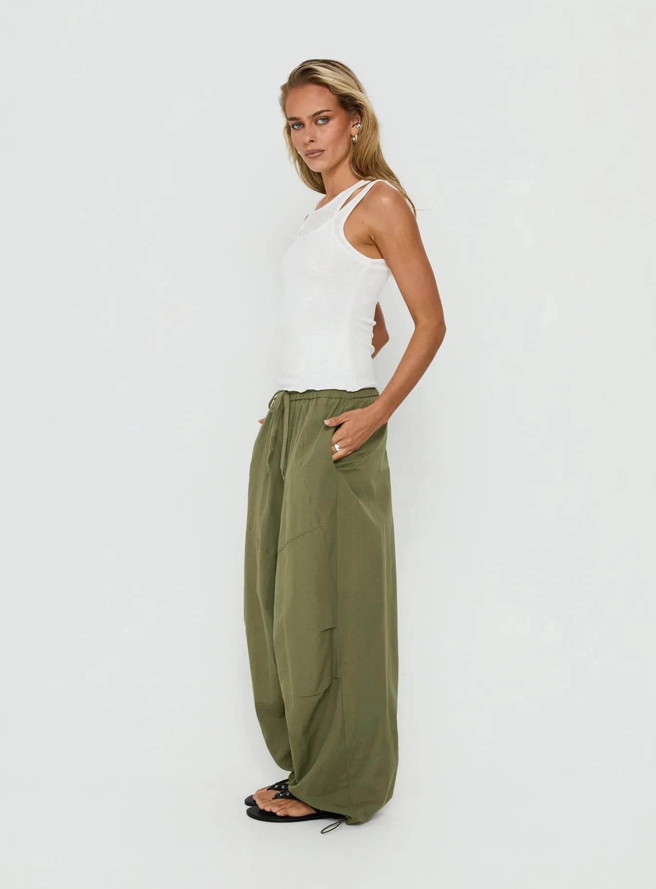Mankind Baggy Cargo Pants Olive sold by Princess Polly product image thumbnail 4