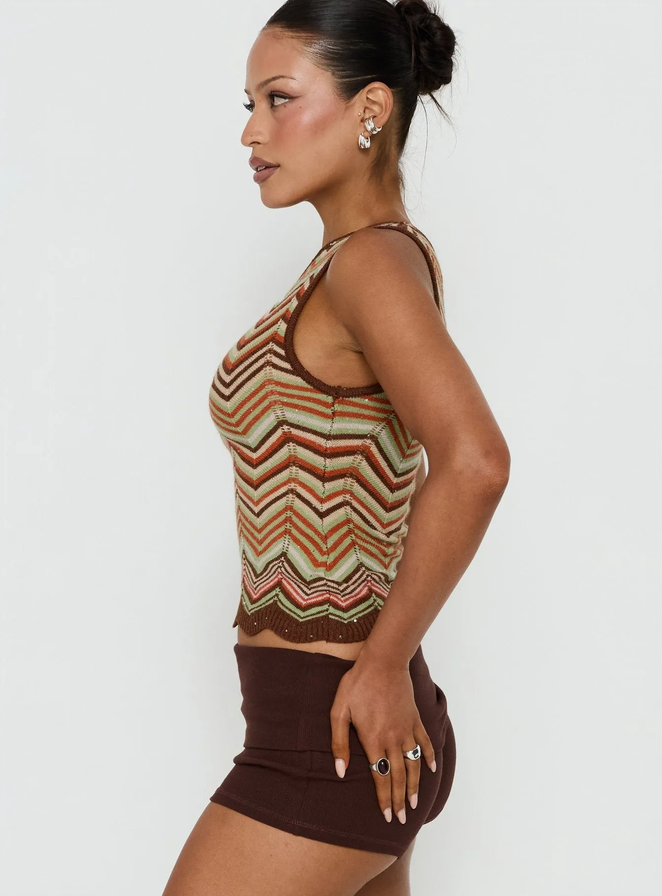 Aisling Off Shoulder Top Multi sold by Princess Polly product image thumbnail 3