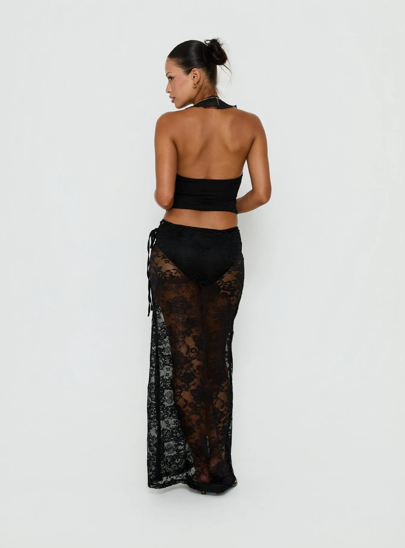 Marenya Lace Maxi Skirt Black sold by Princess Polly product image thumbnail 4