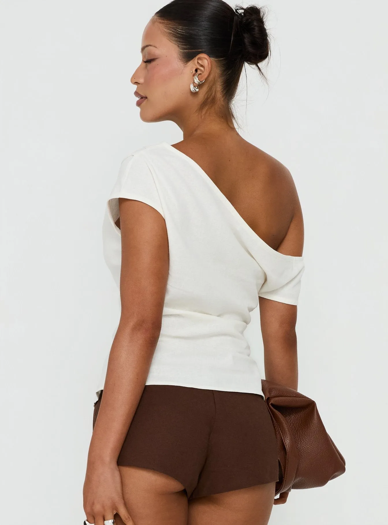 Seasons Change Relaxed Off Shoulder Top White sold by Princess Polly product image thumbnail 5