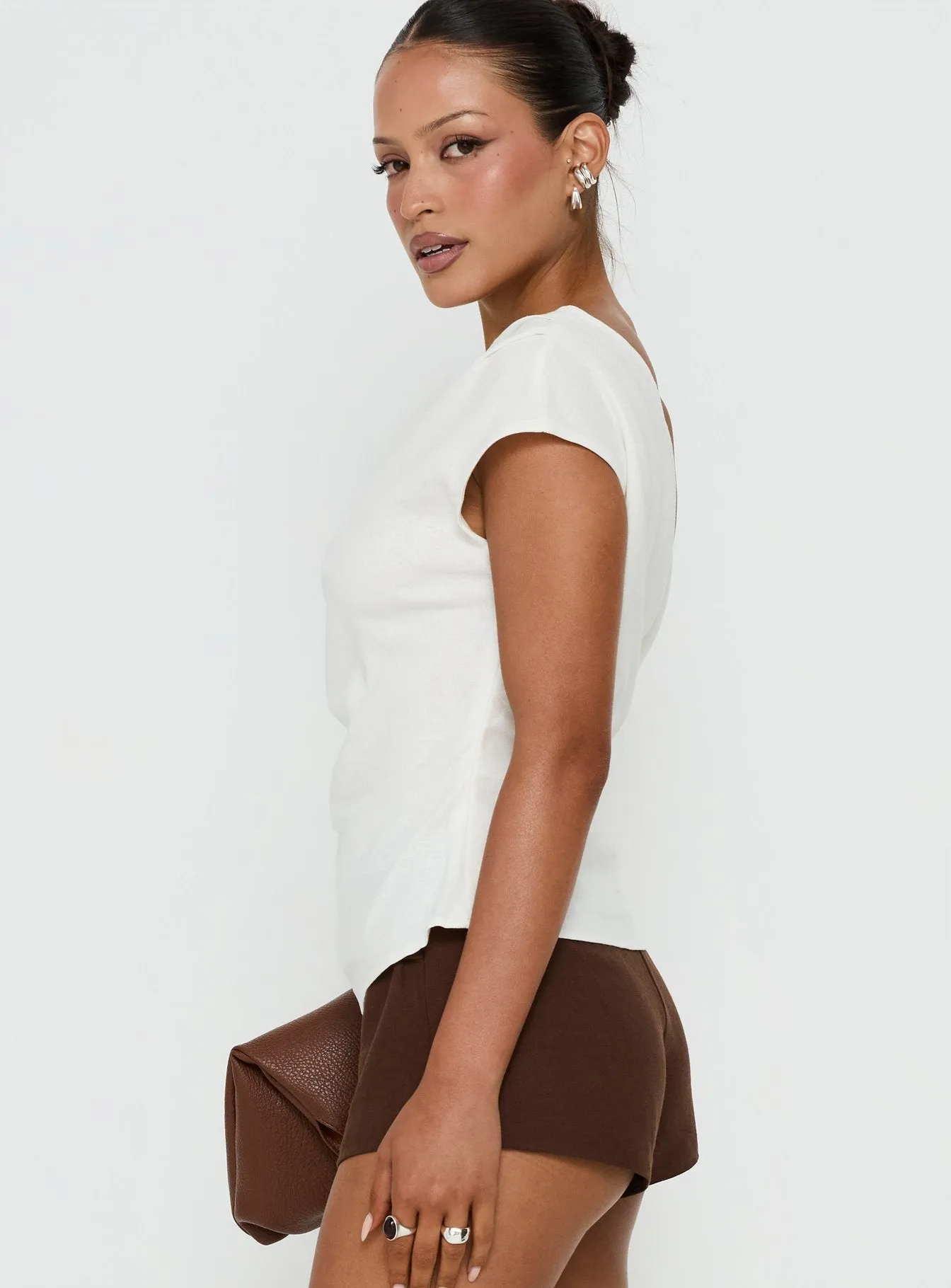 Seasons Change Relaxed Off Shoulder Top White sold by Princess Polly product image thumbnail 4