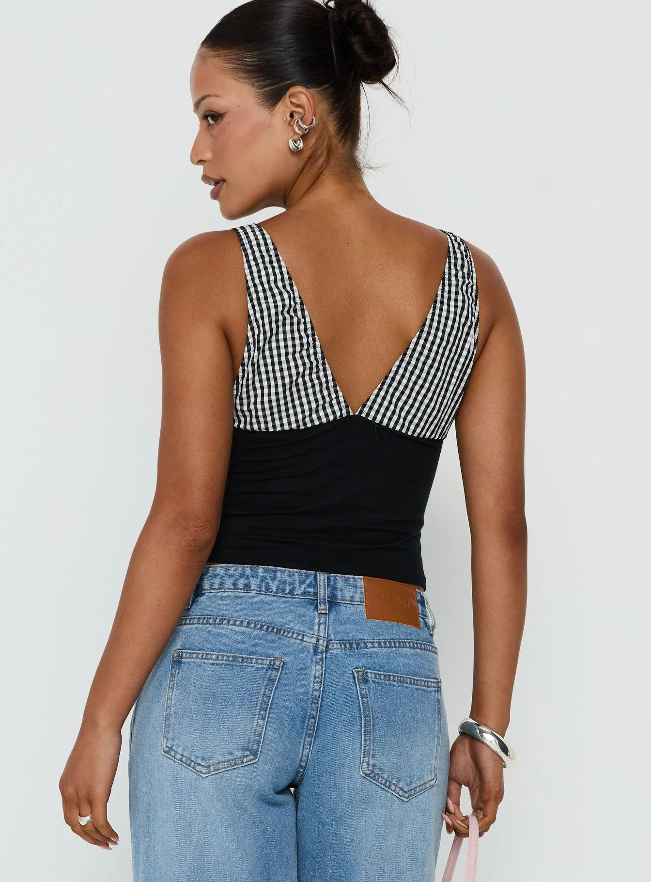 Kary Top Black Gingham sold by Princess Polly product image thumbnail 5