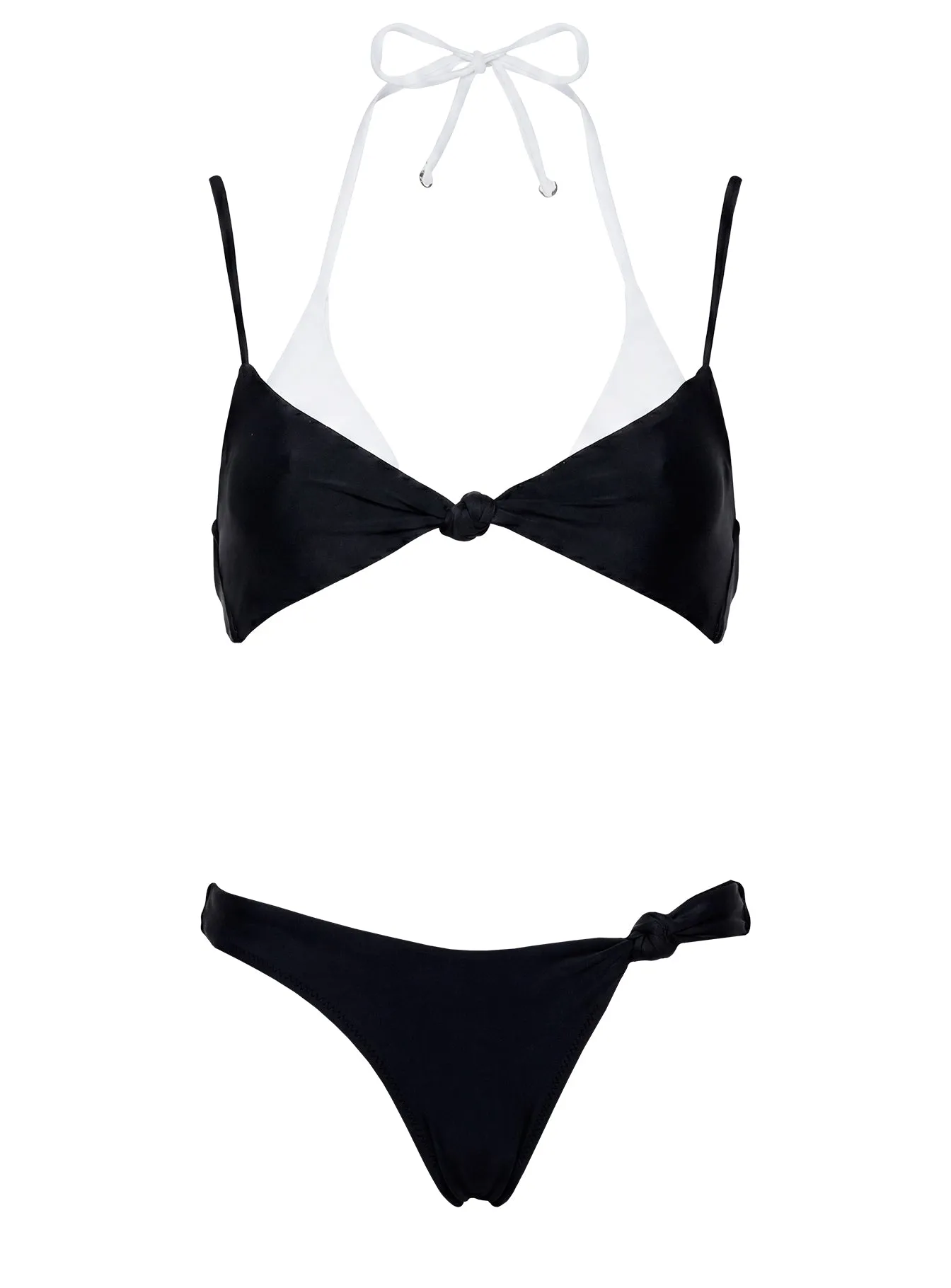 Melesa Knotted Cheeky Bikini Bottom Black sold by Princess Polly product image thumbnail 5