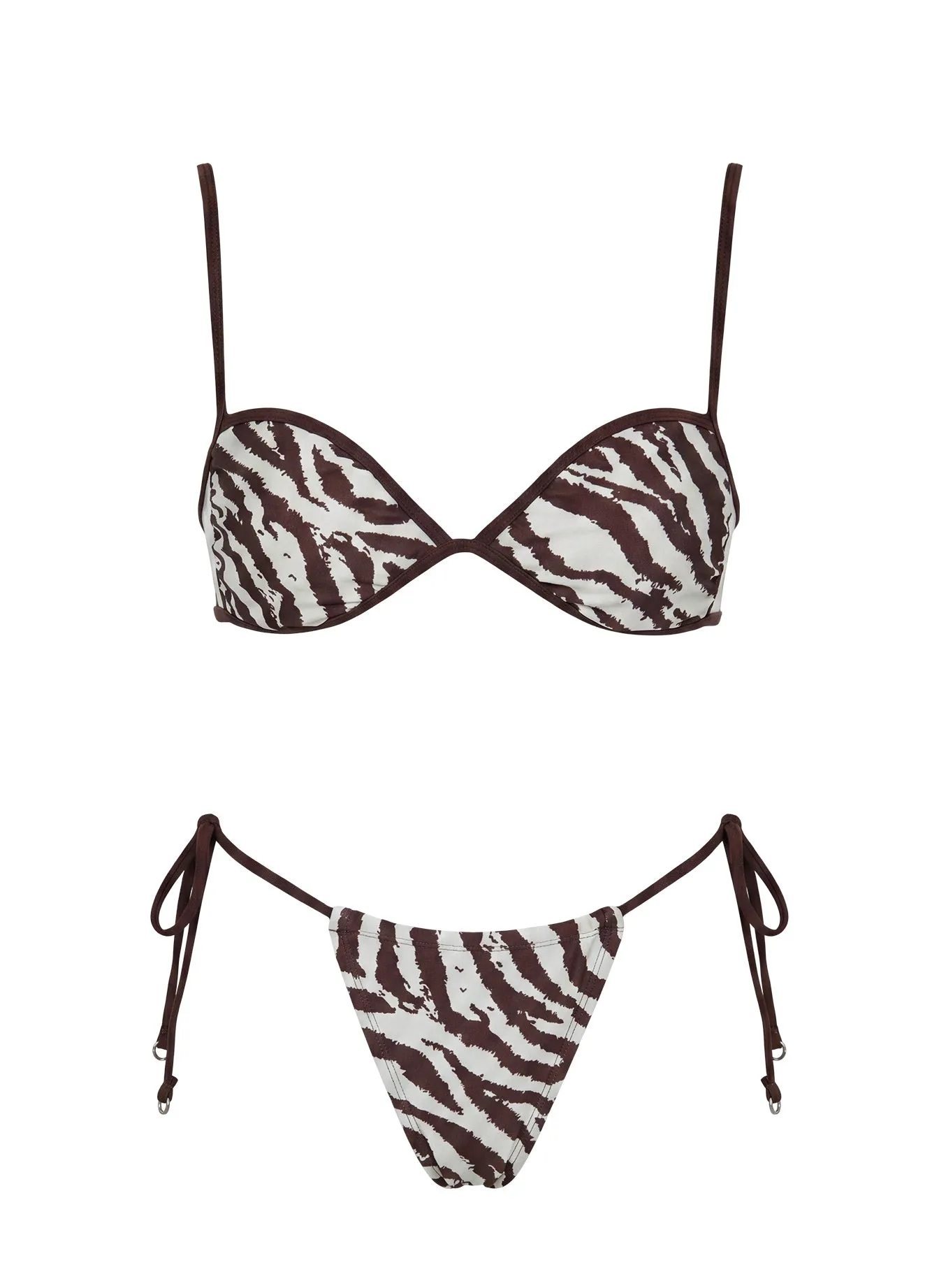 Colomba Bikini Top Zebra sold by Princess Polly product image thumbnail 5