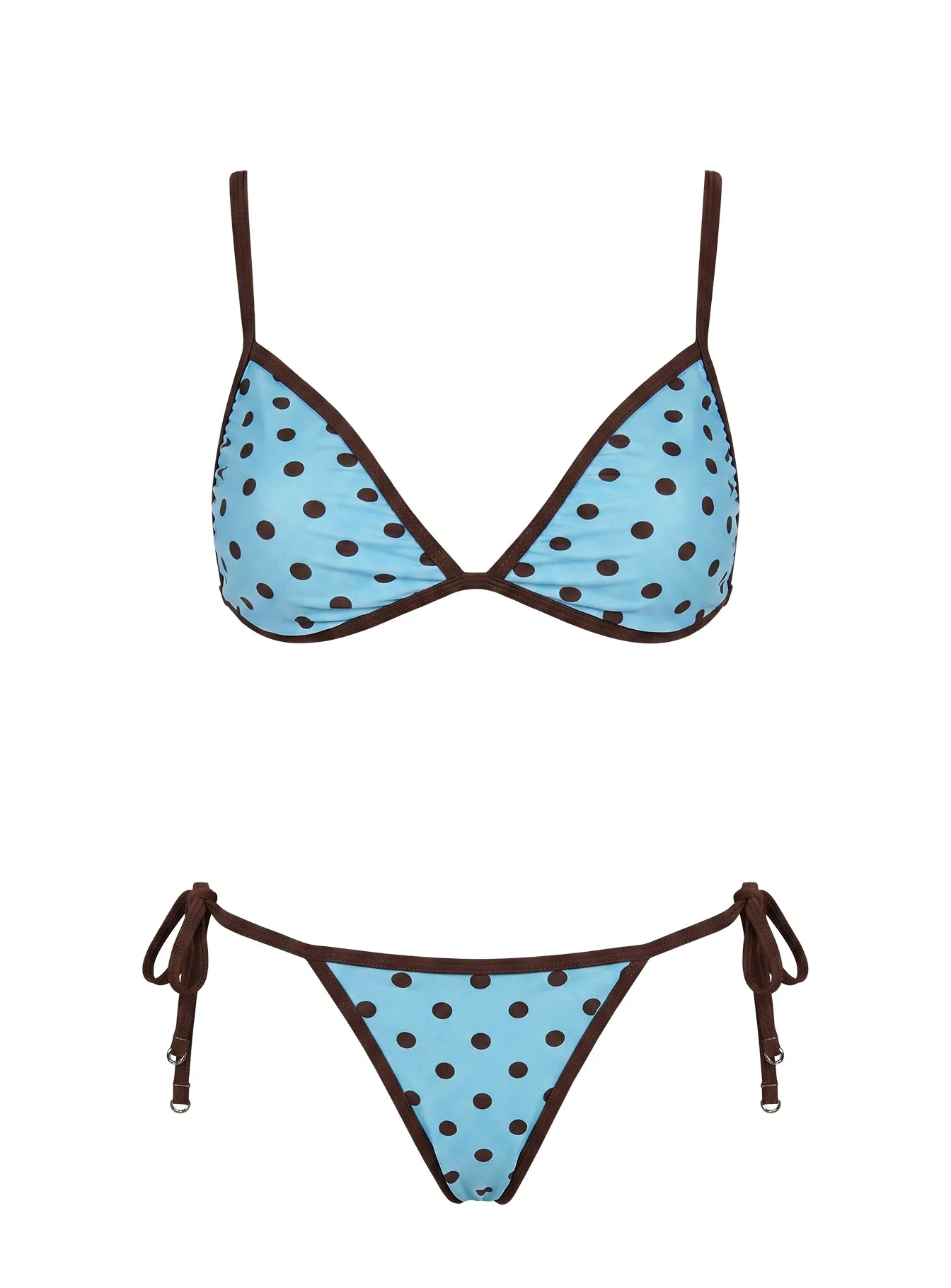Idola Bikini Top Blue Polka Dot sold by Princess Polly product image thumbnail 5