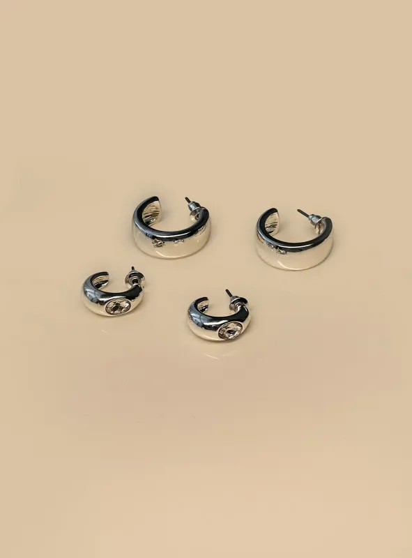 Zennie Earring Pack Silver made by Princess Polly