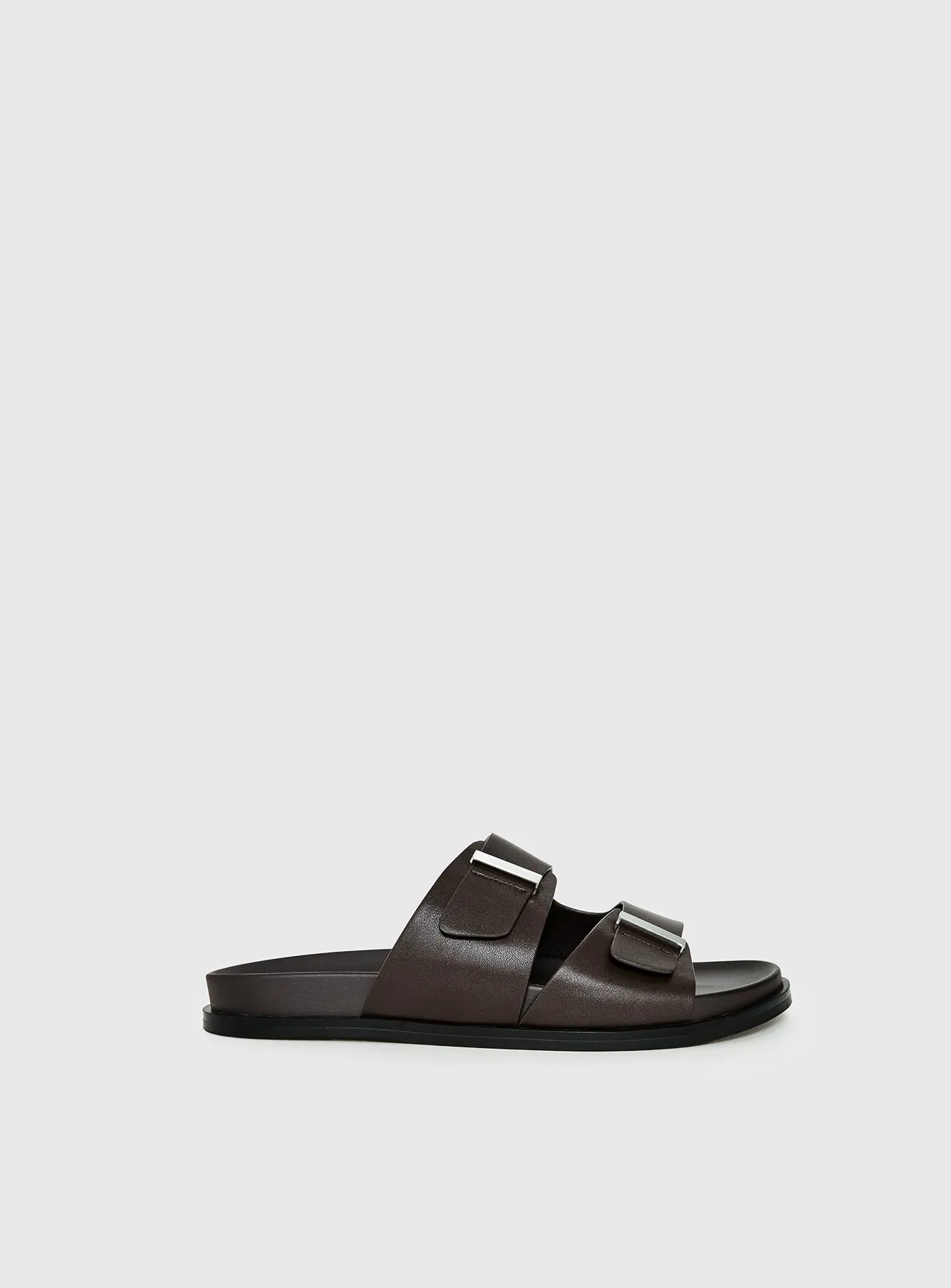 Dedication Double Strap Sandals Chocolate sold by Princess Polly
