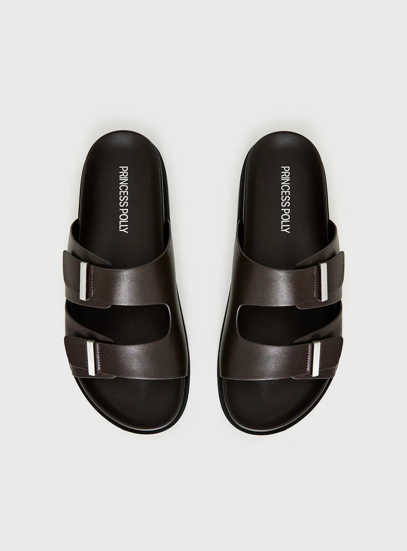 Dedication Double Strap Sandals Chocolate sold by Princess Polly product image thumbnail 5