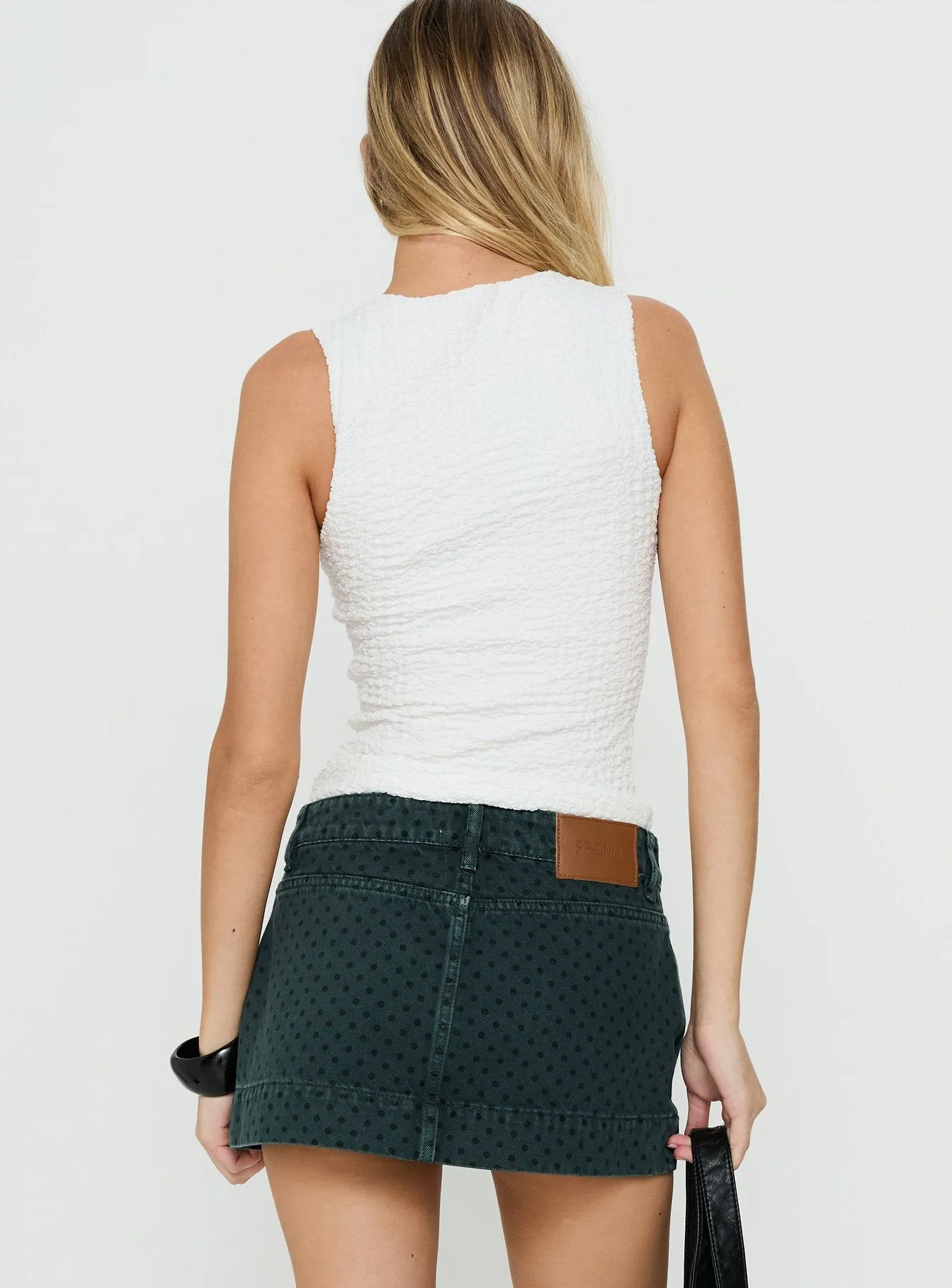 Feel So Close Textured Top White sold by Princess Polly product image thumbnail 5