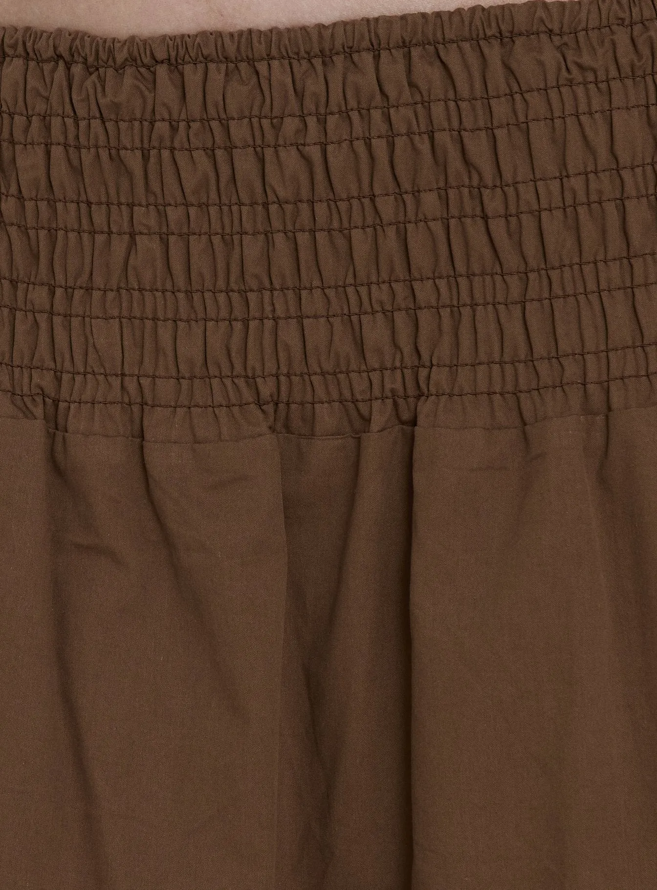 Thessa Ruched Maxi Skirt Chocolate sold by Princess Polly product image thumbnail 5