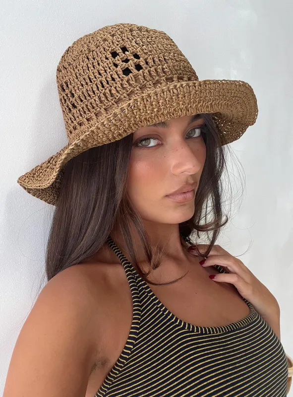 Dreamful Bucket Hat Tan made by Princess Polly