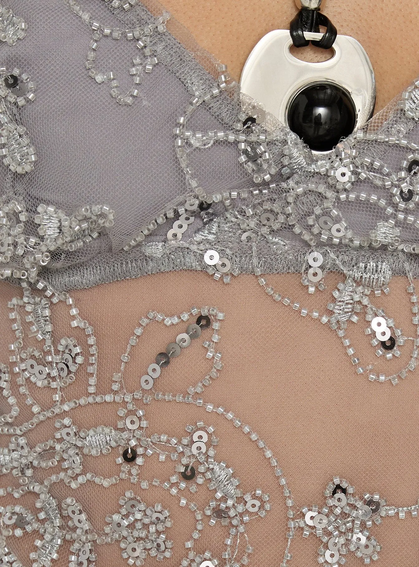 Halima Bead Detail Cami Top Grey sold by Princess Polly product image thumbnail 5