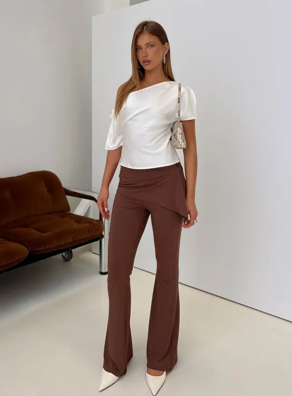Masimo Layered Pants Chocolate made by Princess Polly