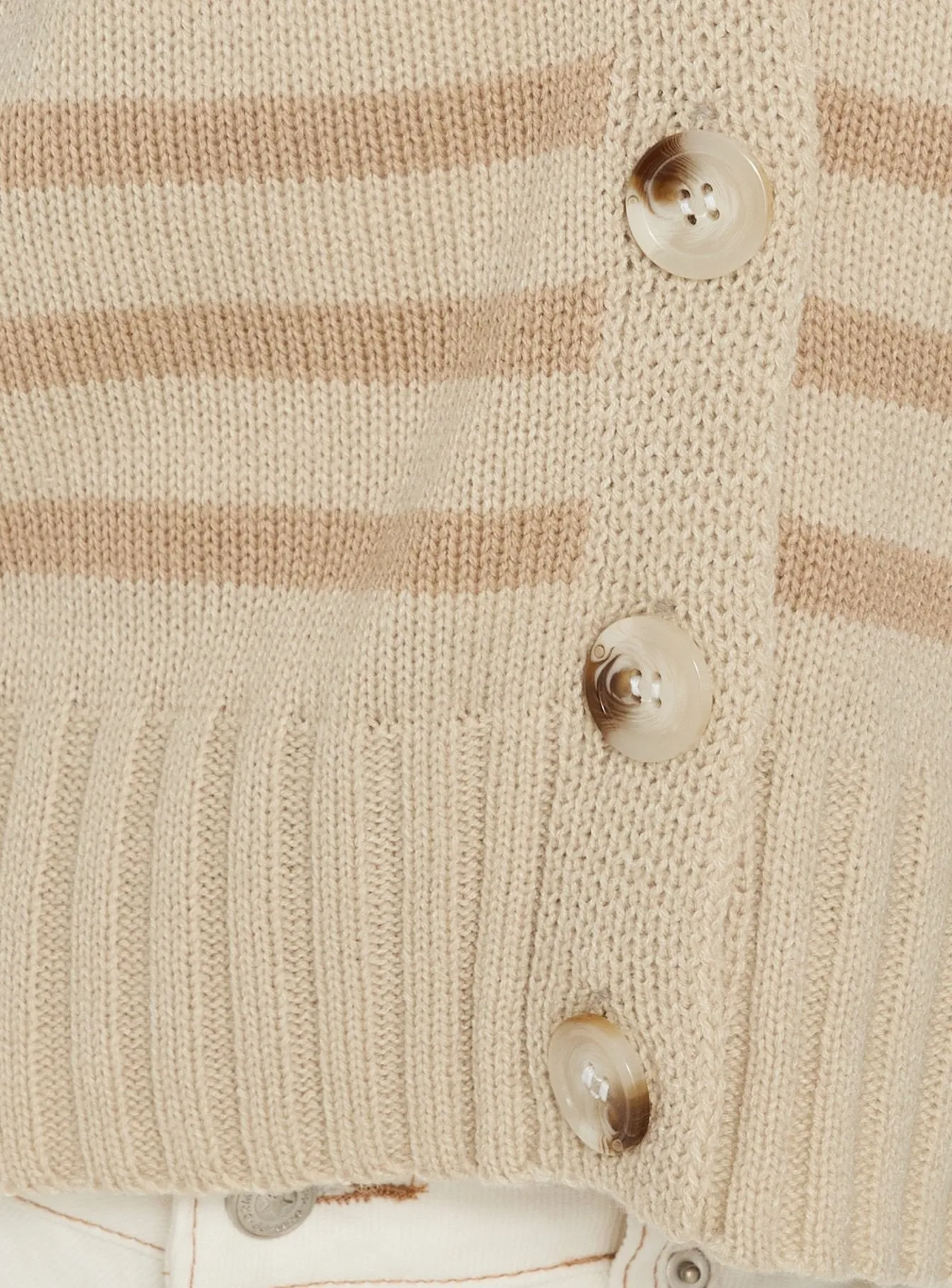 Karlson Striped Cardigan Beige Stripe sold by Princess Polly product image thumbnail 5