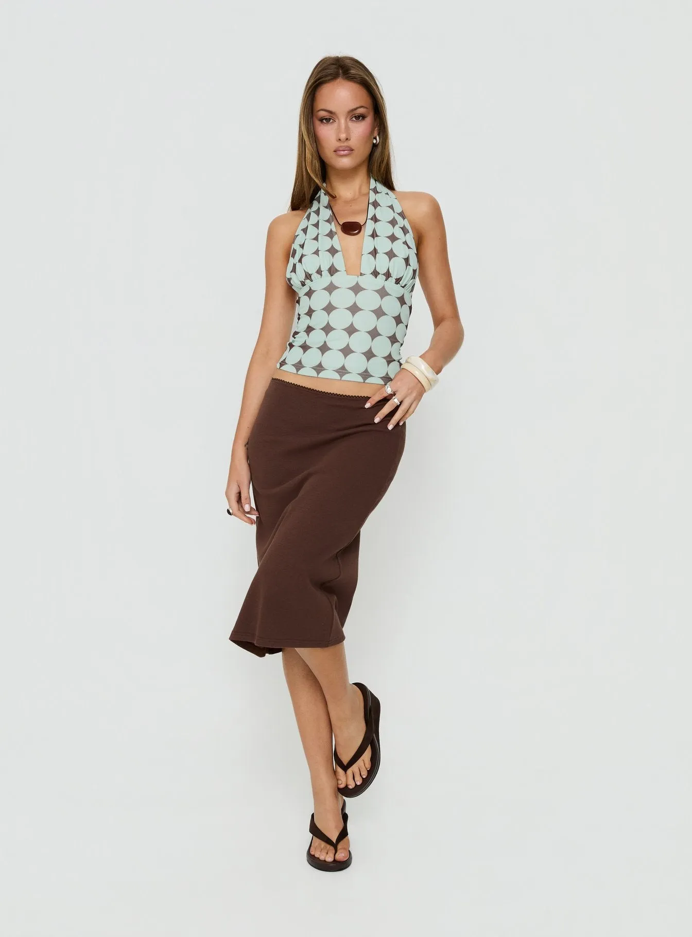Marden Halter Top Groovy Multi sold by Princess Polly product image thumbnail 3