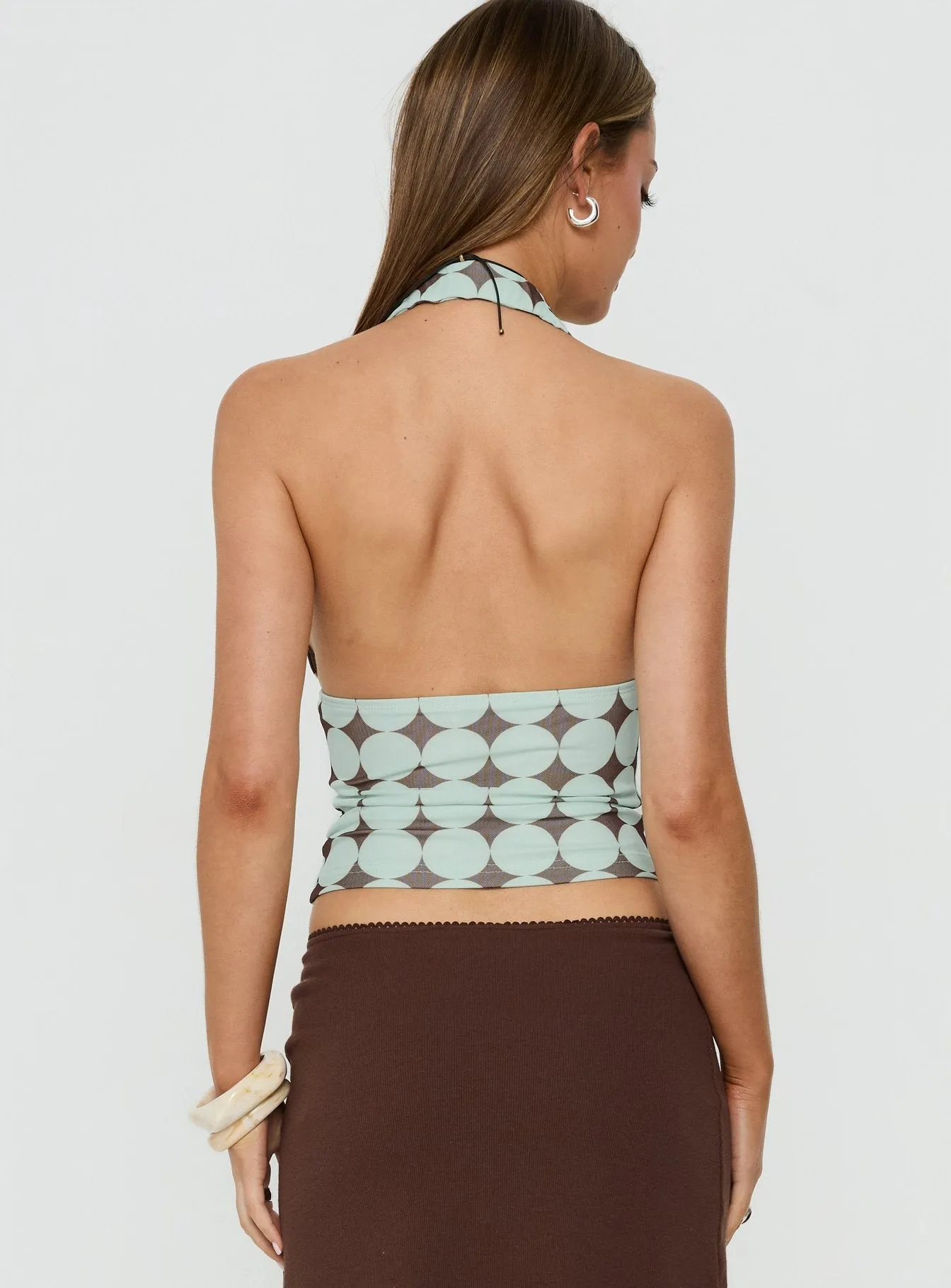 Marden Halter Top Groovy Multi sold by Princess Polly product image thumbnail 5