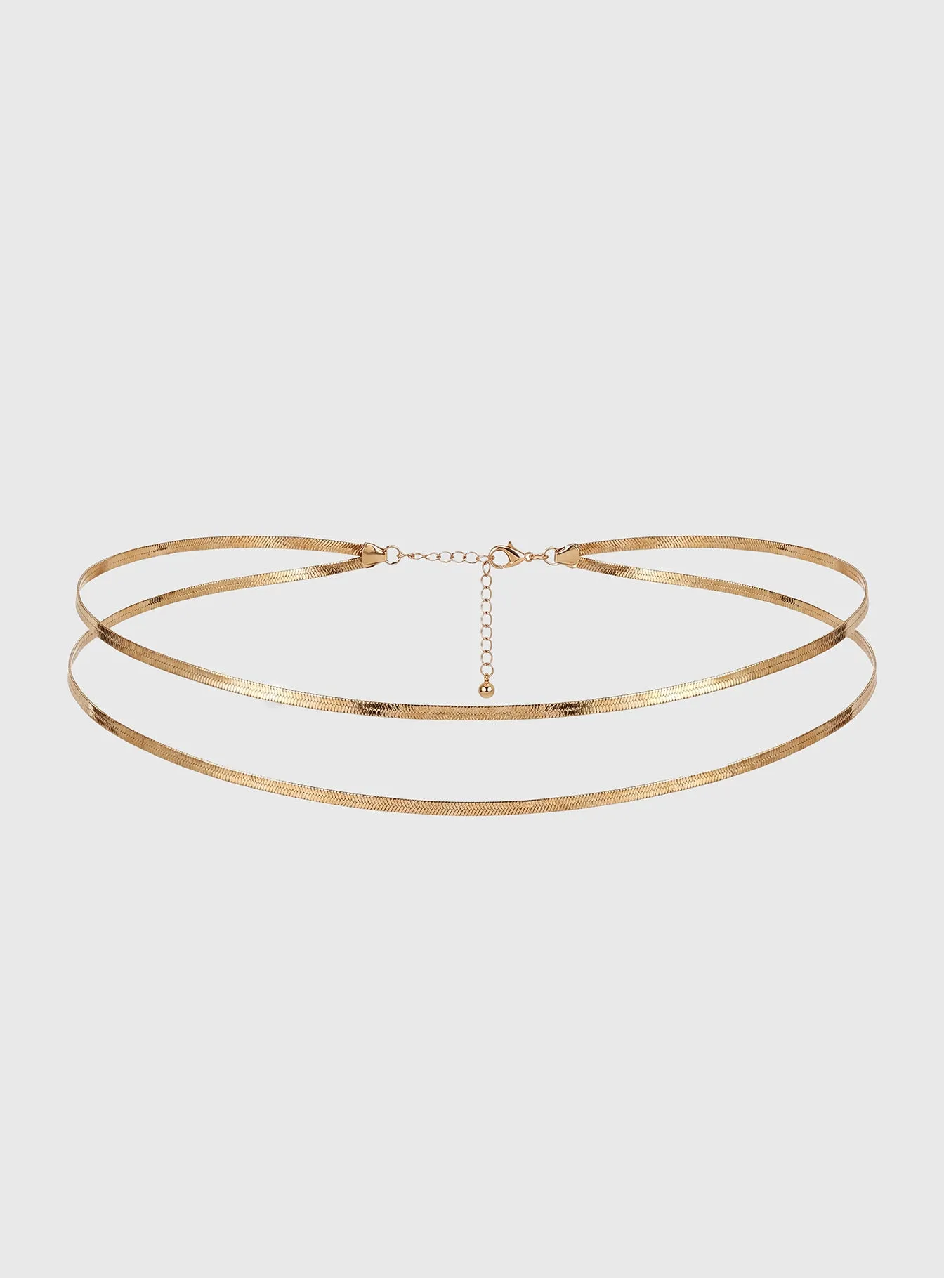 Clariel Layered Snake Chain Belt Gold sold by Princess Polly product image thumbnail 2