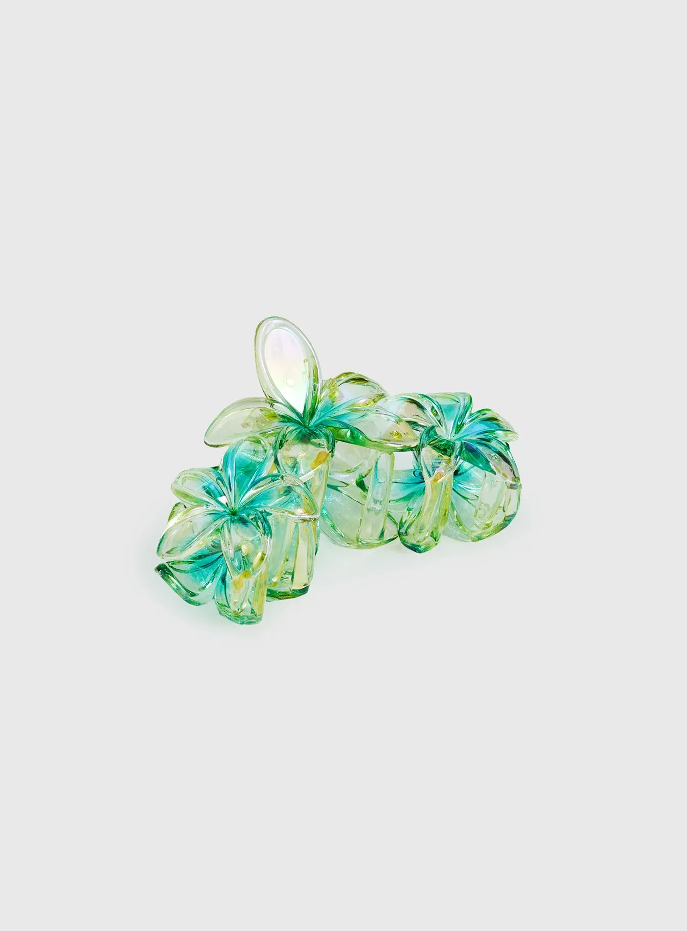 Radiant Beam Floral Hair Clip Yellow / Green sold by Princess Polly product image thumbnail 3