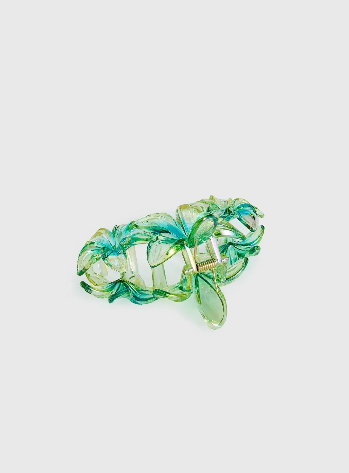 Radiant Beam Floral Hair Clip Yellow / Green sold by Princess Polly product image thumbnail 4