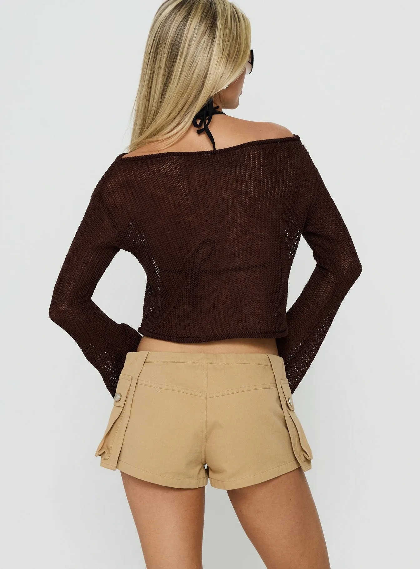 Westen Micro Utility Shorts Camel sold by Princess Polly product image thumbnail 5