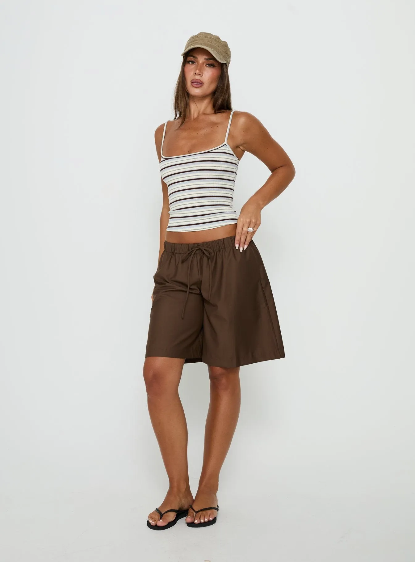 Elzie Knit Cami Tank Multi Stripe sold by Princess Polly product image thumbnail 3