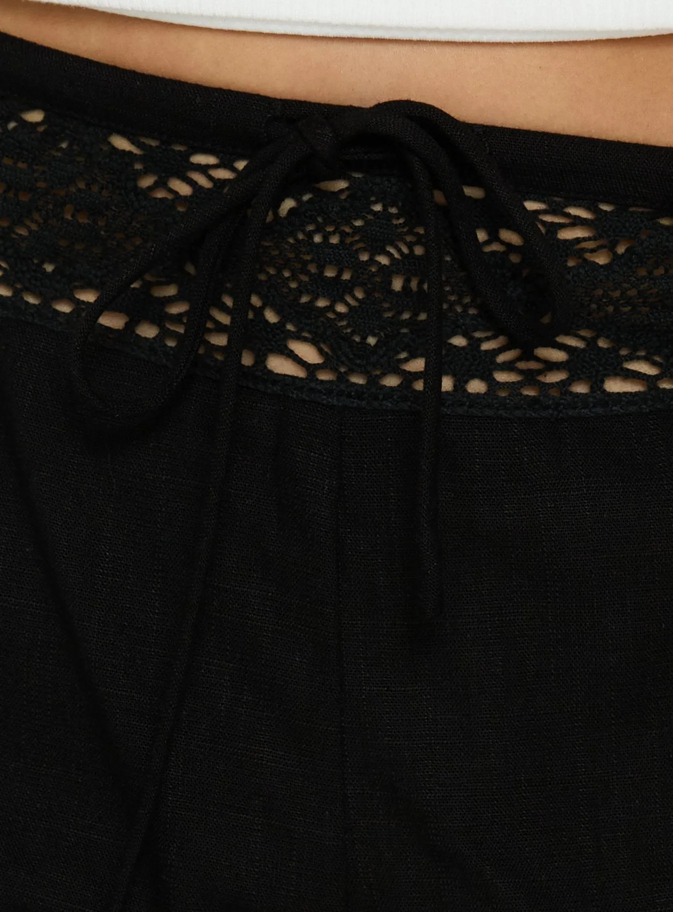 Chelisa Crochet Shorts Black sold by Princess Polly product image thumbnail 5