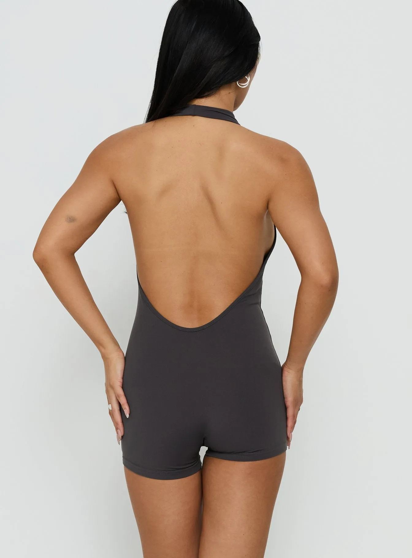 Vidora Cowl Neck Playsuit Slate sold by Princess Polly product image thumbnail 5