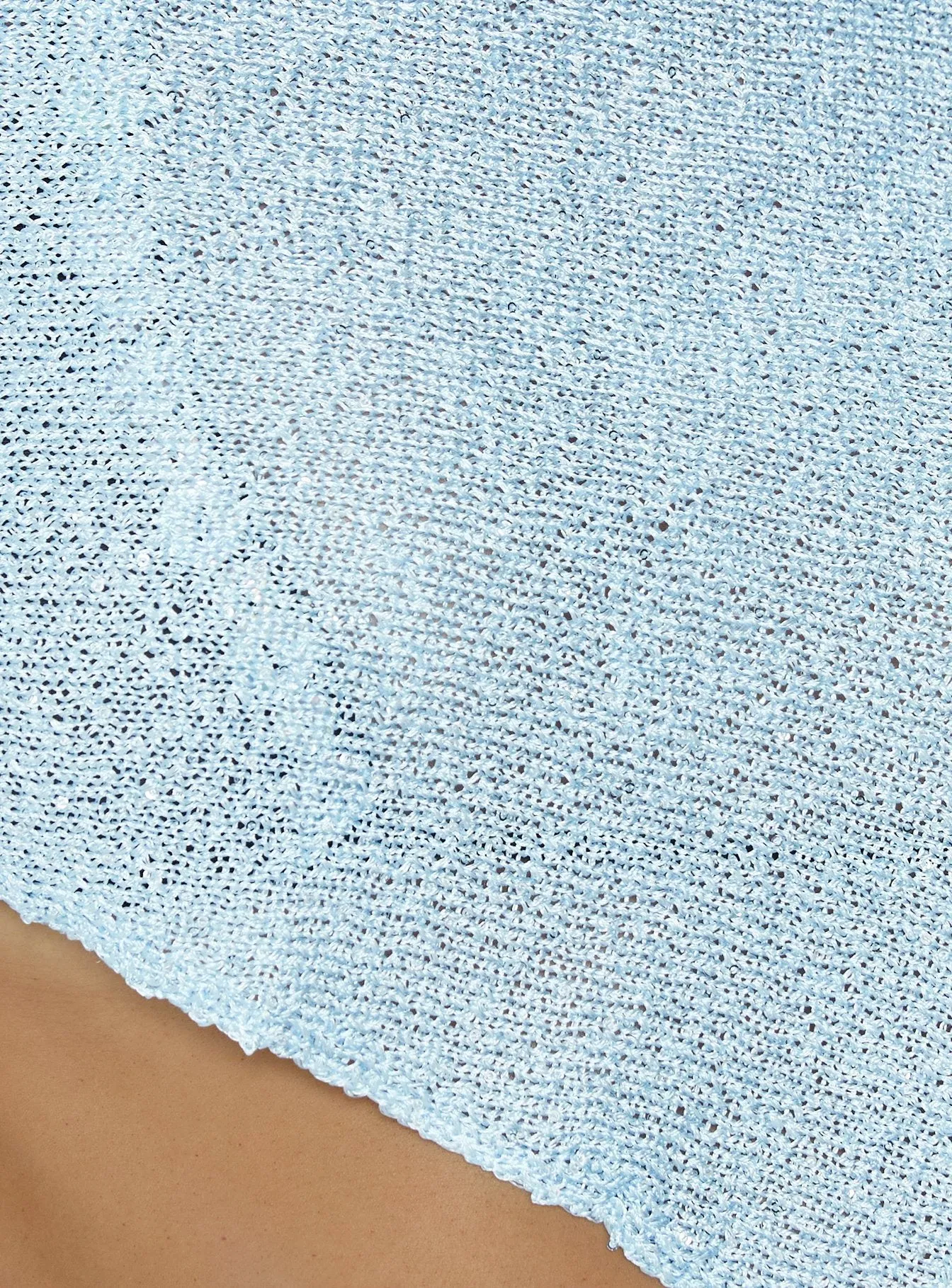 Shalva Knit Sequin Poncho Blue sold by Princess Polly product image thumbnail 5