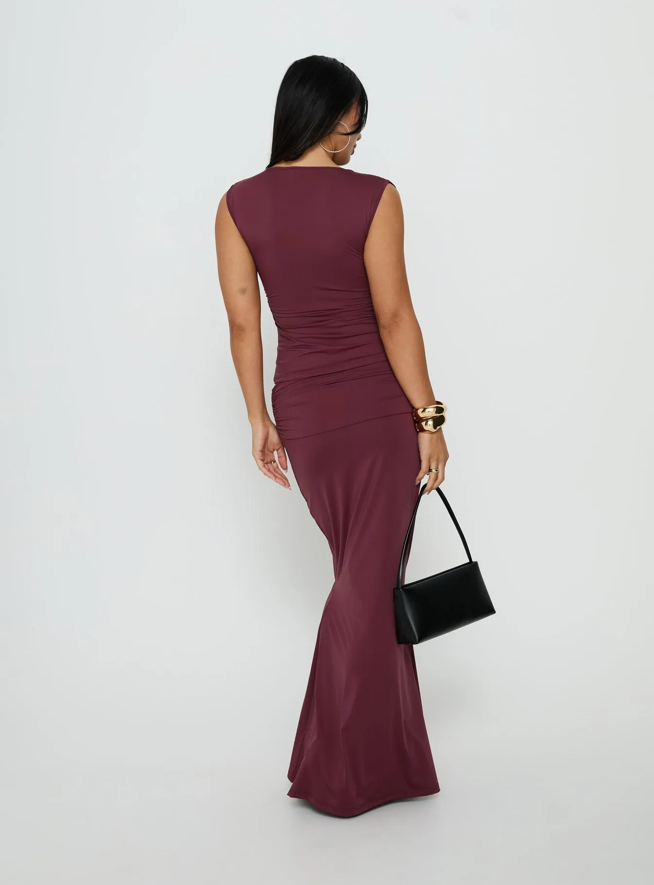 Liorah Foldover Waist Maxi Skirt Red sold by Princess Polly product image thumbnail 5