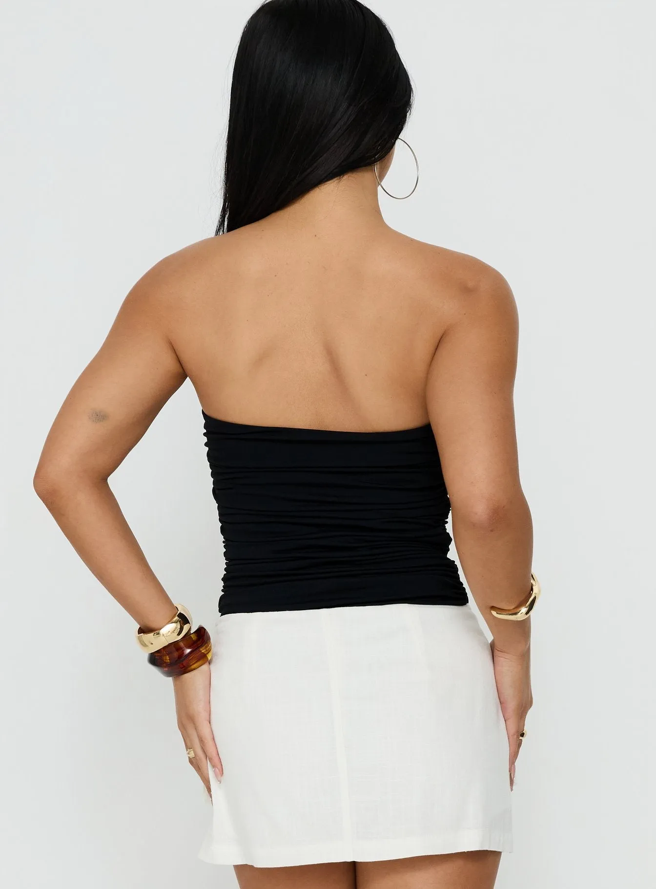 See Me Soon Strapless Hardware Detail Bodysuit Black sold by Princess Polly product image thumbnail 5