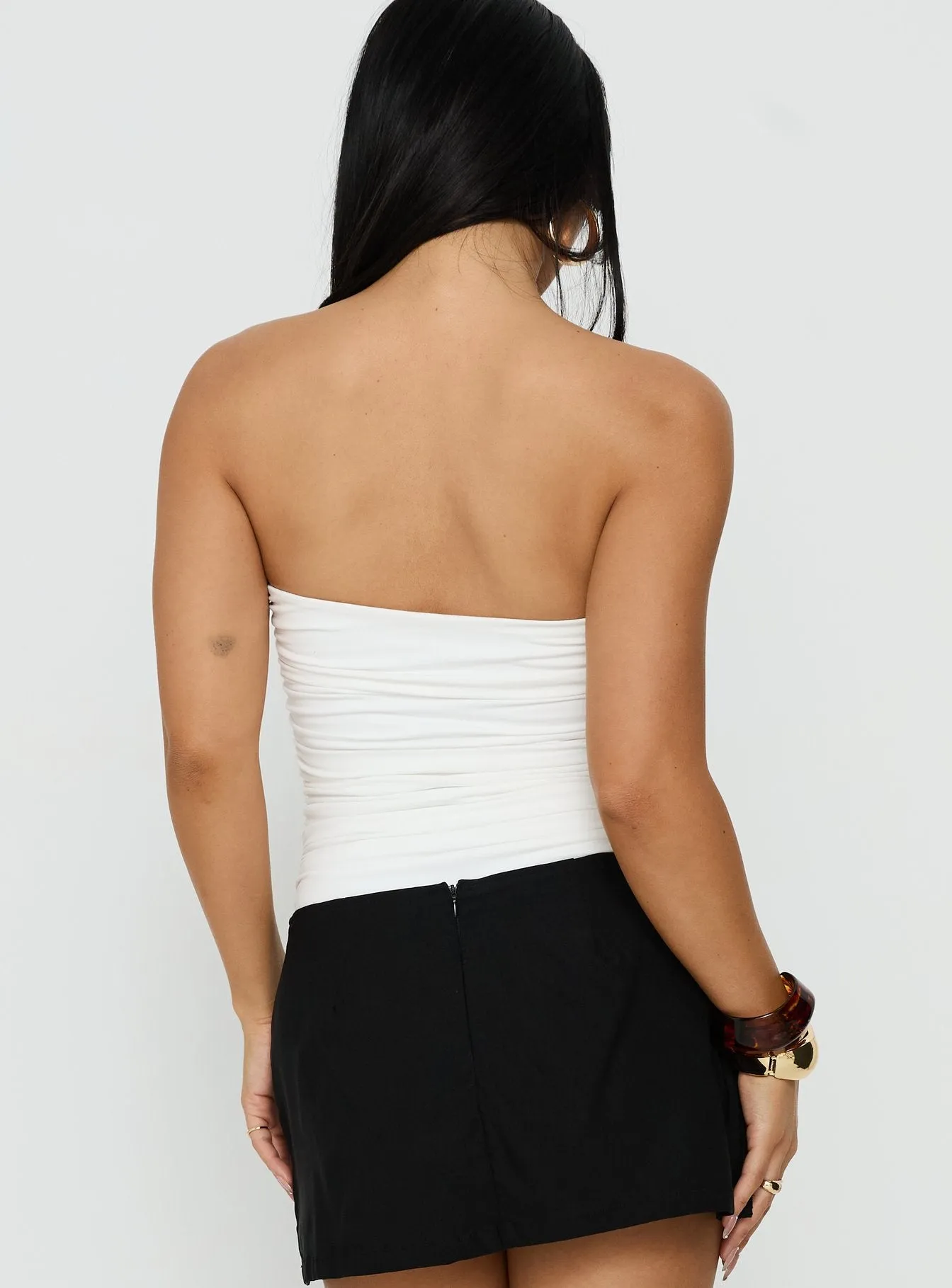 See Me Soon Strapless Hardware Detail Bodysuit White sold by Princess Polly product image thumbnail 5