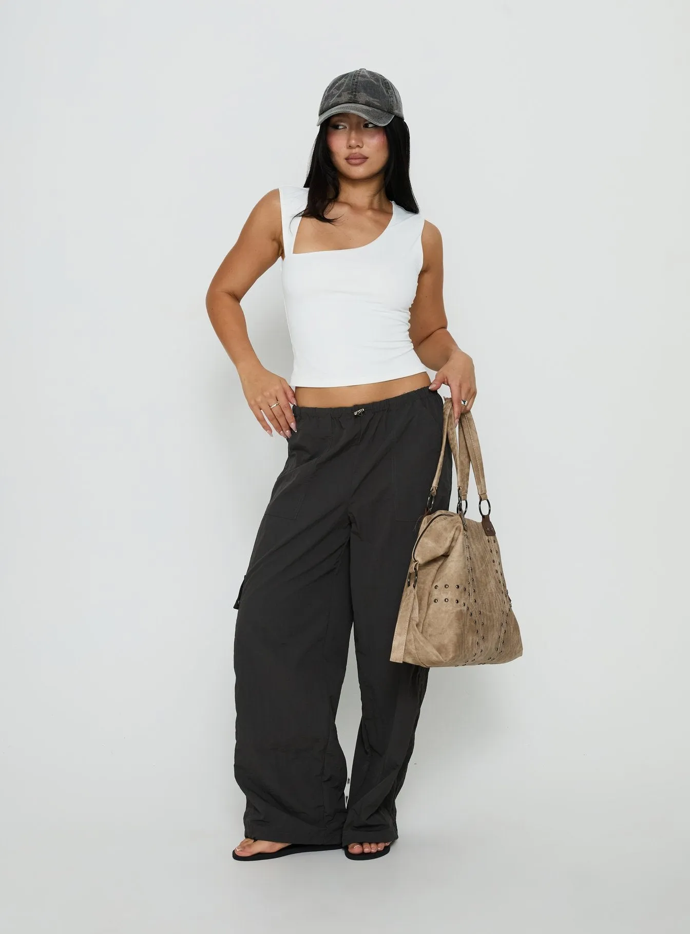 Tannen Cut Out Tank Top White sold by Princess Polly product image thumbnail 3