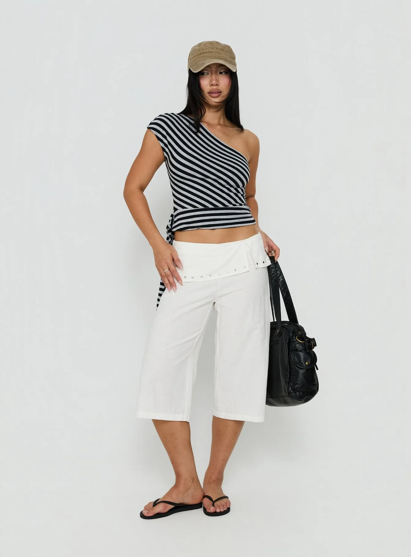 Oren Capri Trouser Ivory sold by Princess Polly product image thumbnail 3