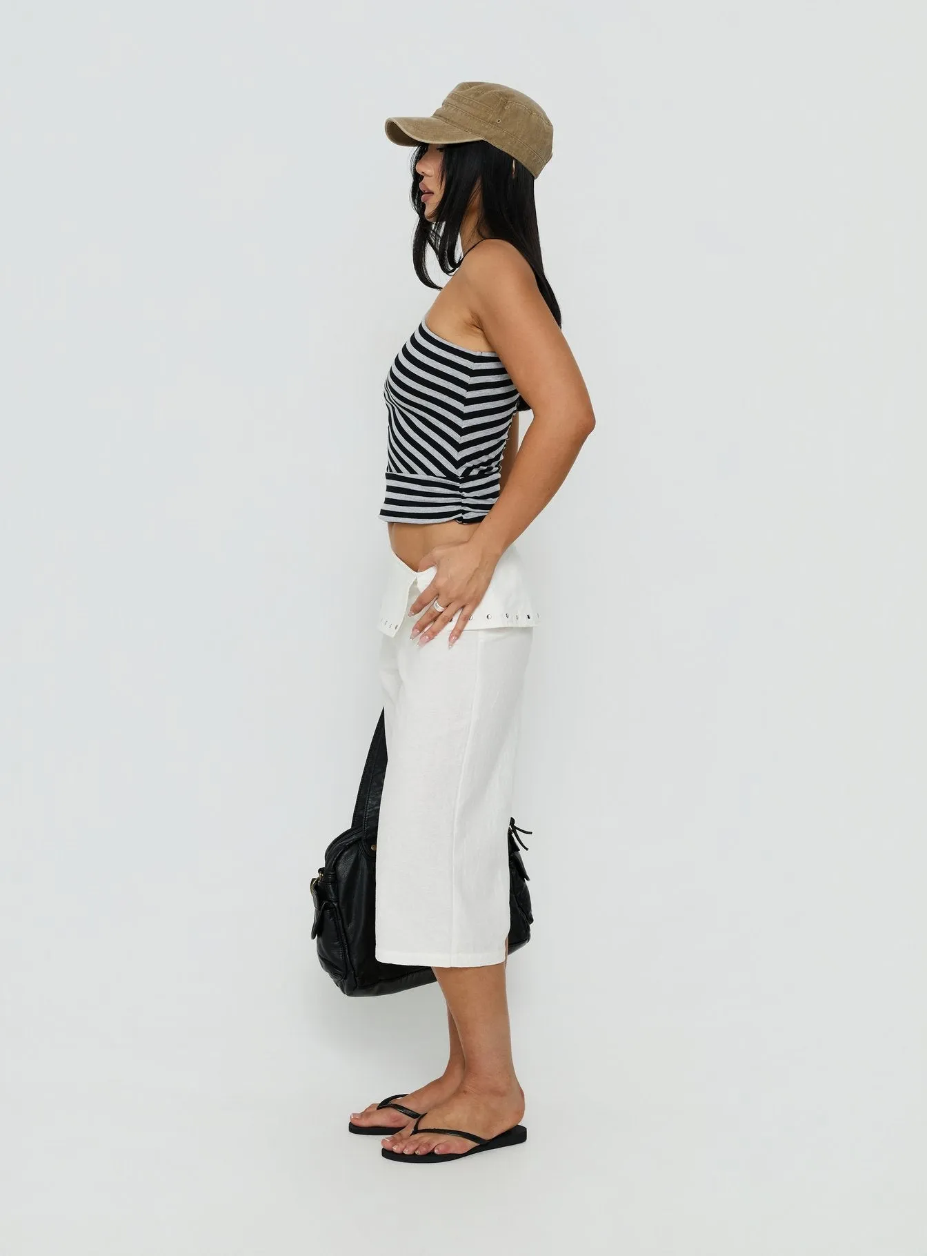 Oren Capri Trouser Ivory sold by Princess Polly product image thumbnail 4