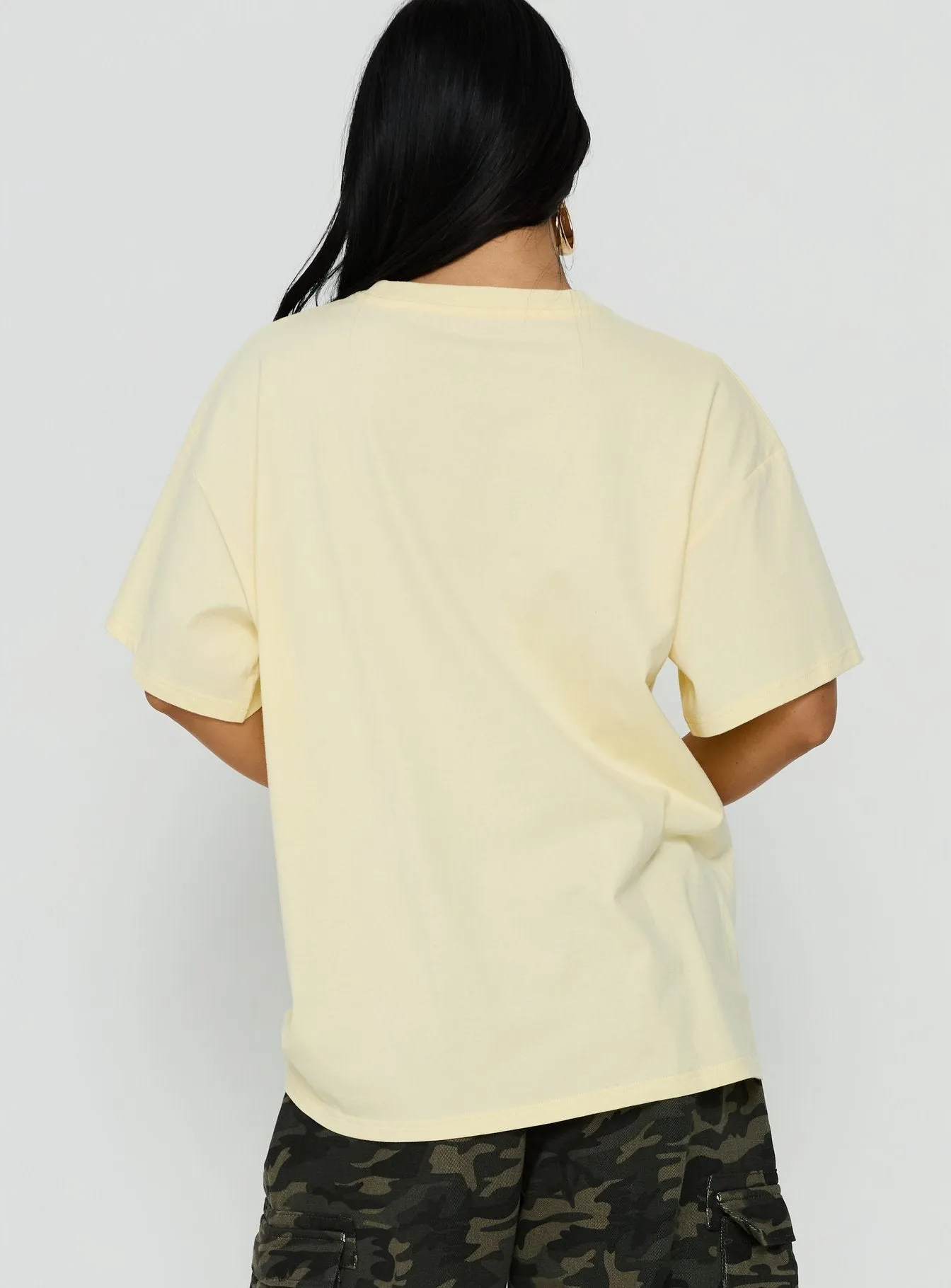 Lost On Vacation Oversized Tee Yellow sold by Princess Polly product image thumbnail 5
