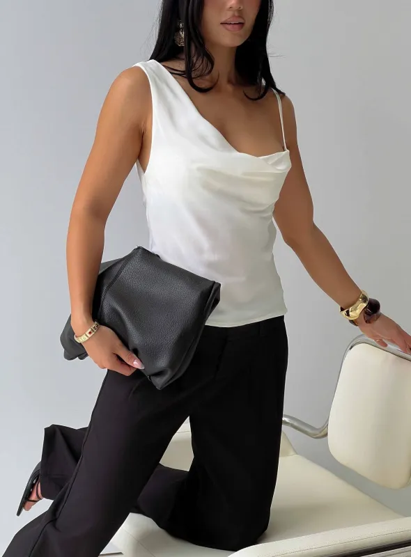 Winding Roads Layered Asymmetrical Top Cream made by Princess Polly