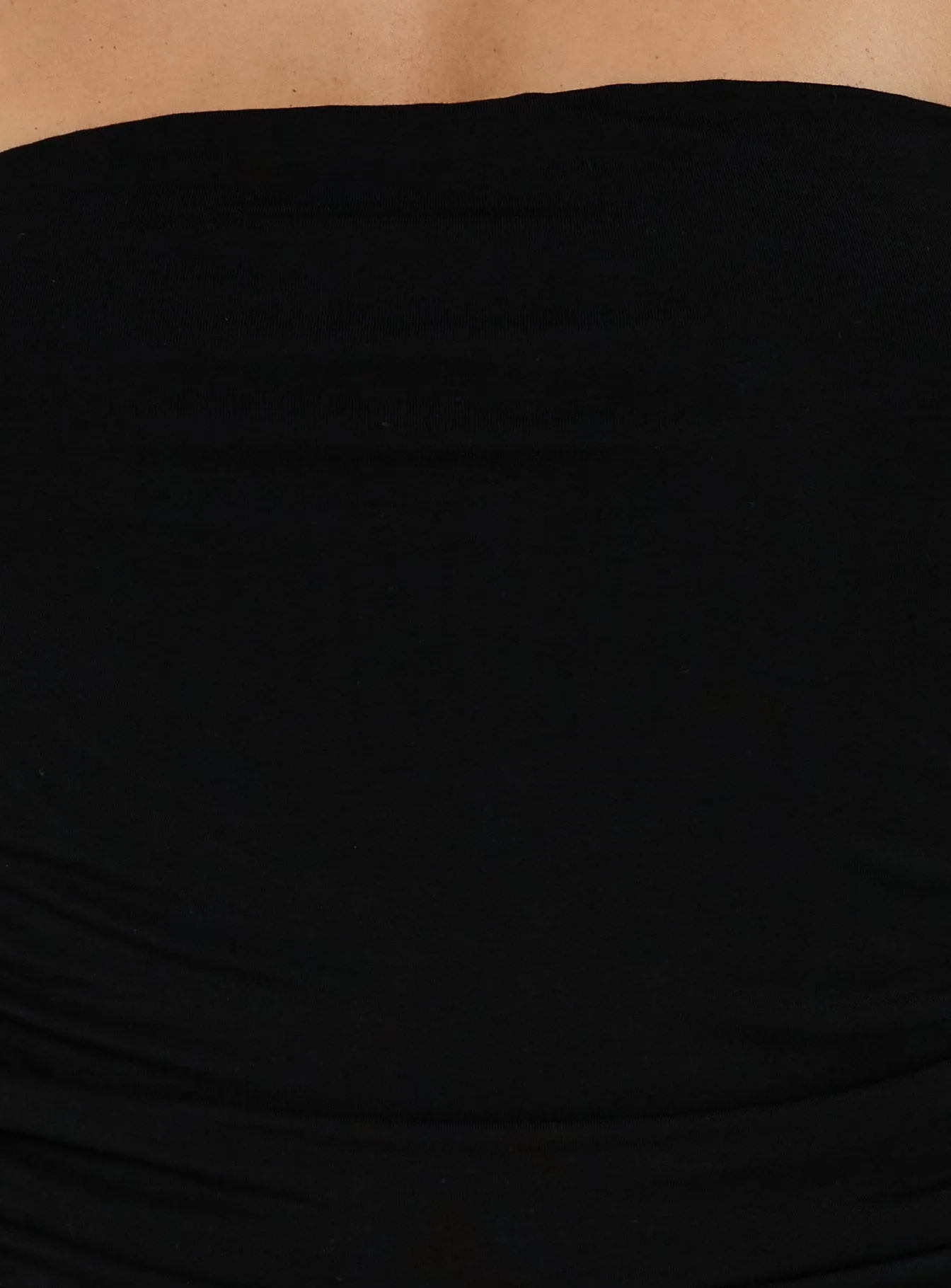 Adalisa Strapless Ruched Maxi Dress Black sold by Princess Polly product image thumbnail 5