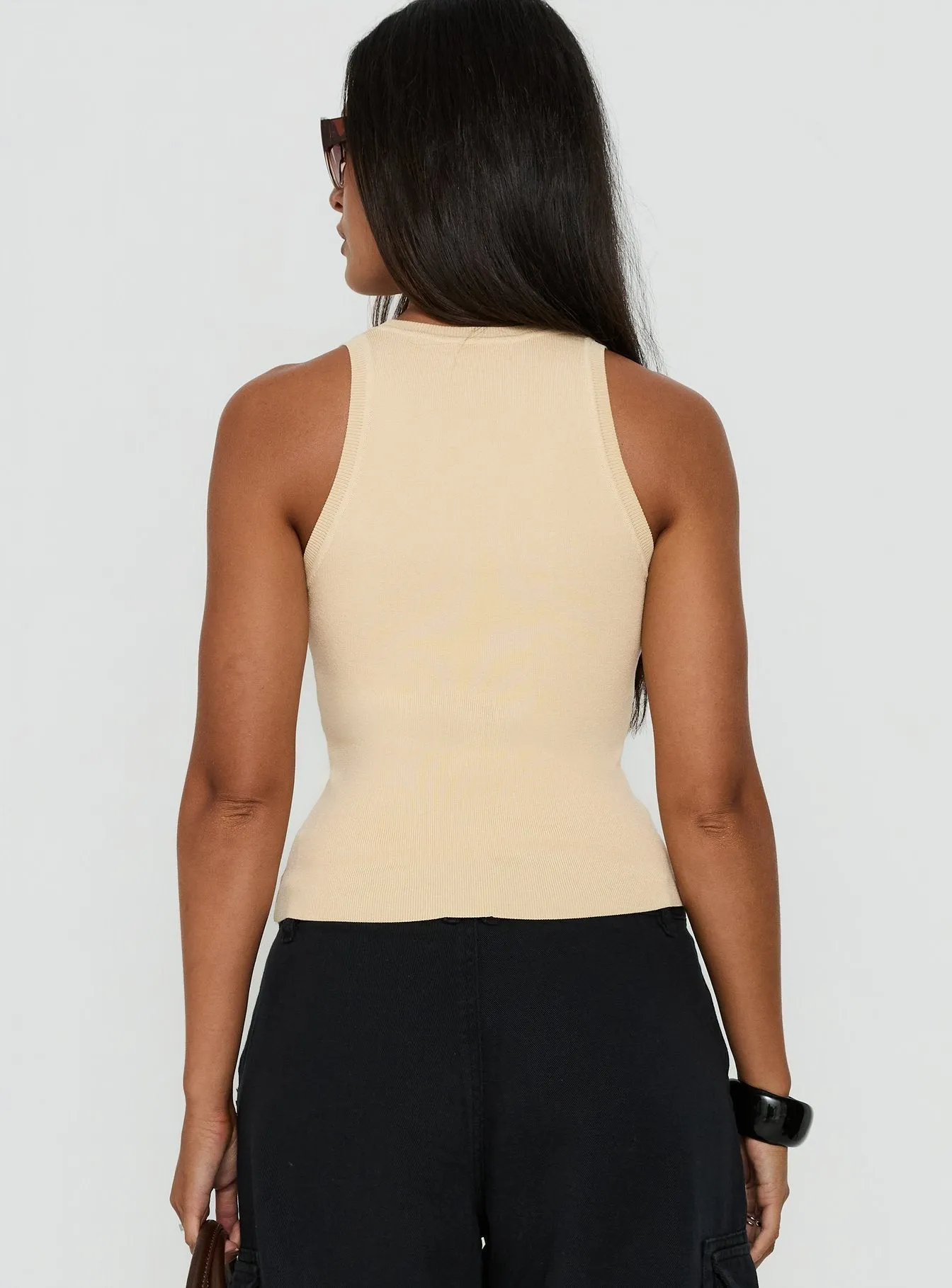 Solanah Knit Tank Top Lemon sold by Princess Polly product image thumbnail 5