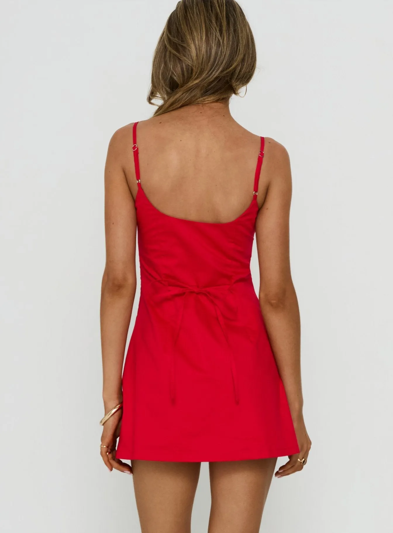 Yumiko Scoop Playsuit Red sold by Princess Polly product image thumbnail 5