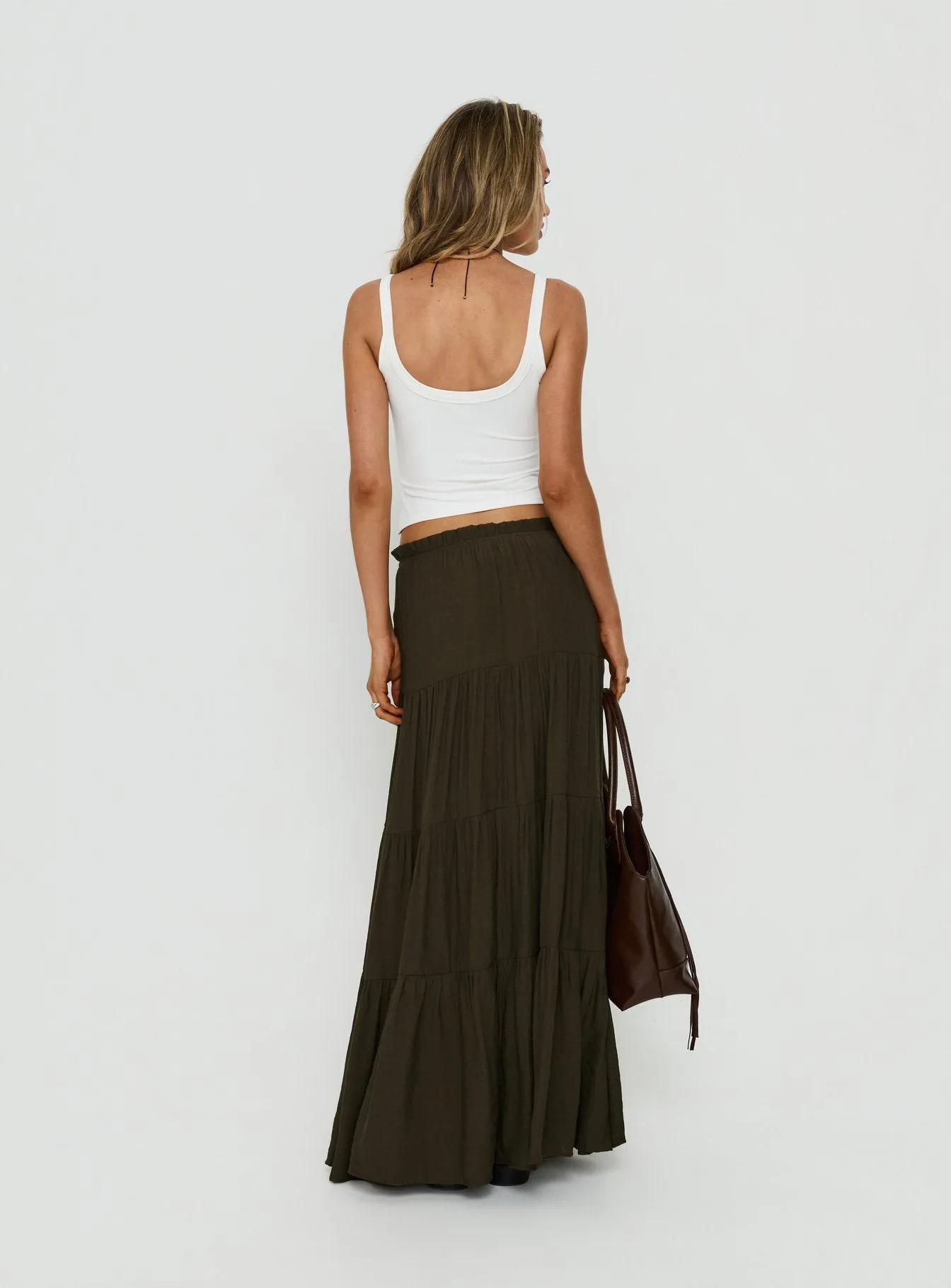 Mya Maxi Skirt Chocolate sold by Princess Polly product image thumbnail 4