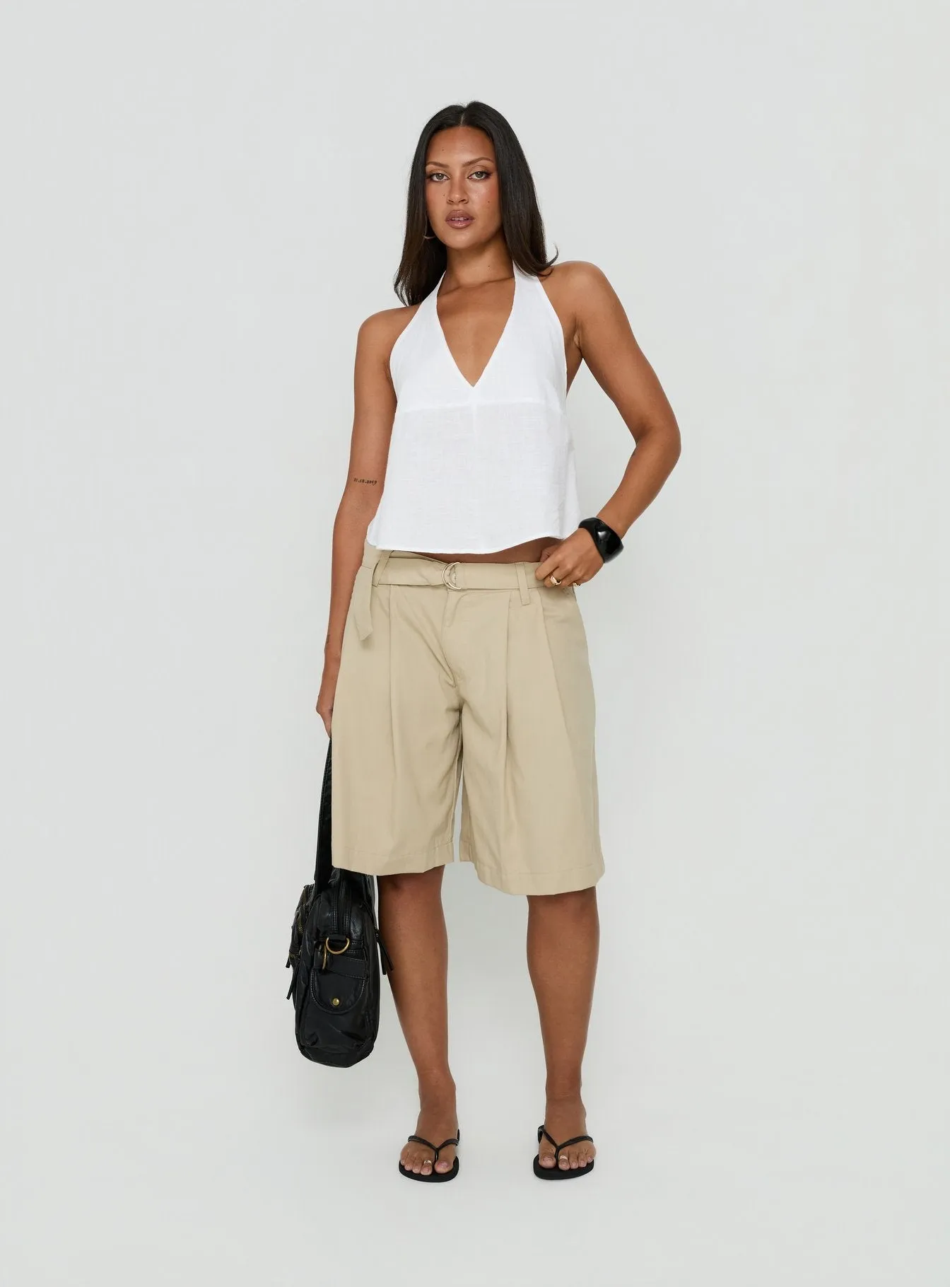 Faira Halter Top White sold by Princess Polly product image thumbnail 3