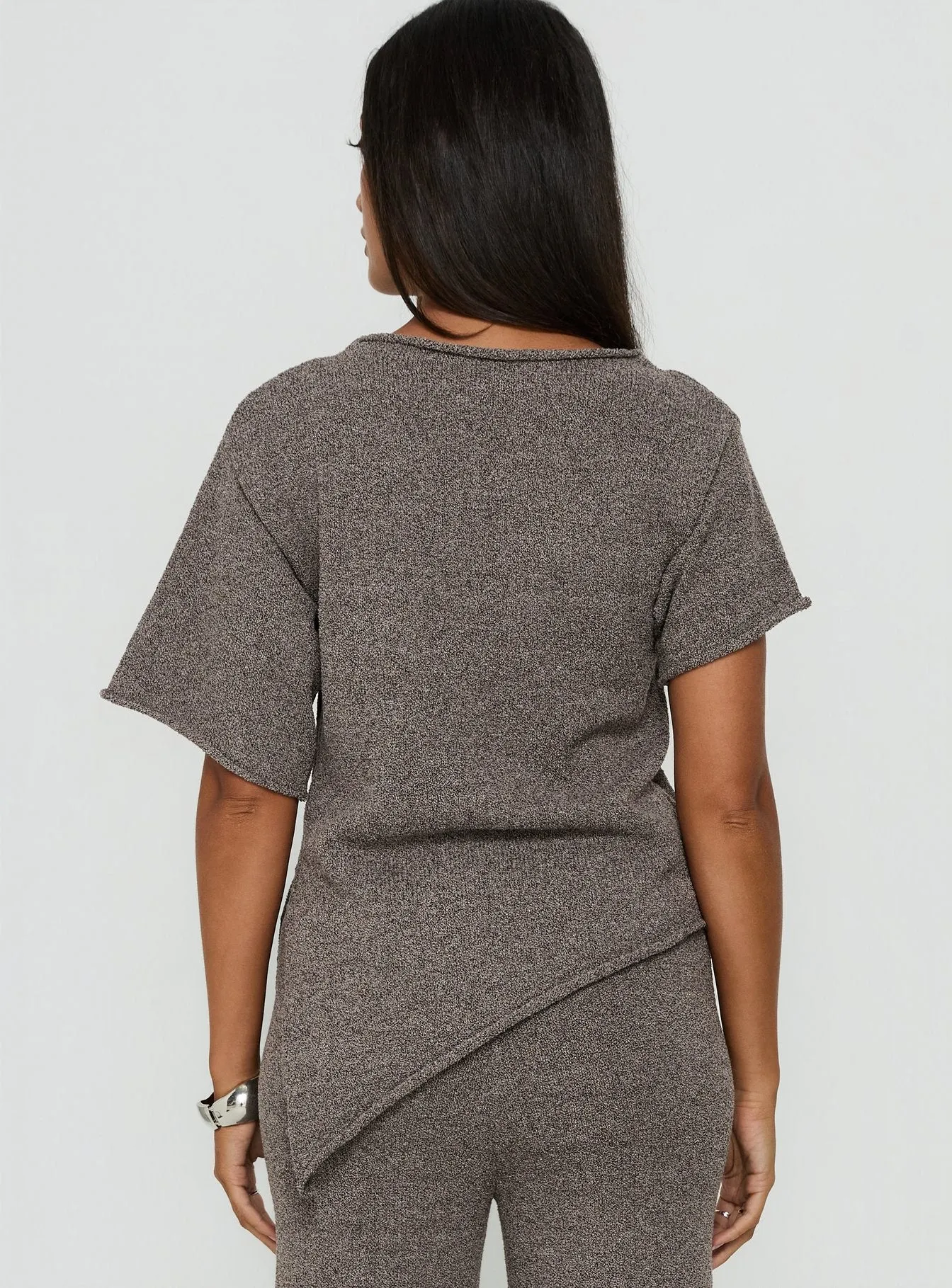 Amelise Knit Poncho Mocha sold by Princess Polly product image thumbnail 5